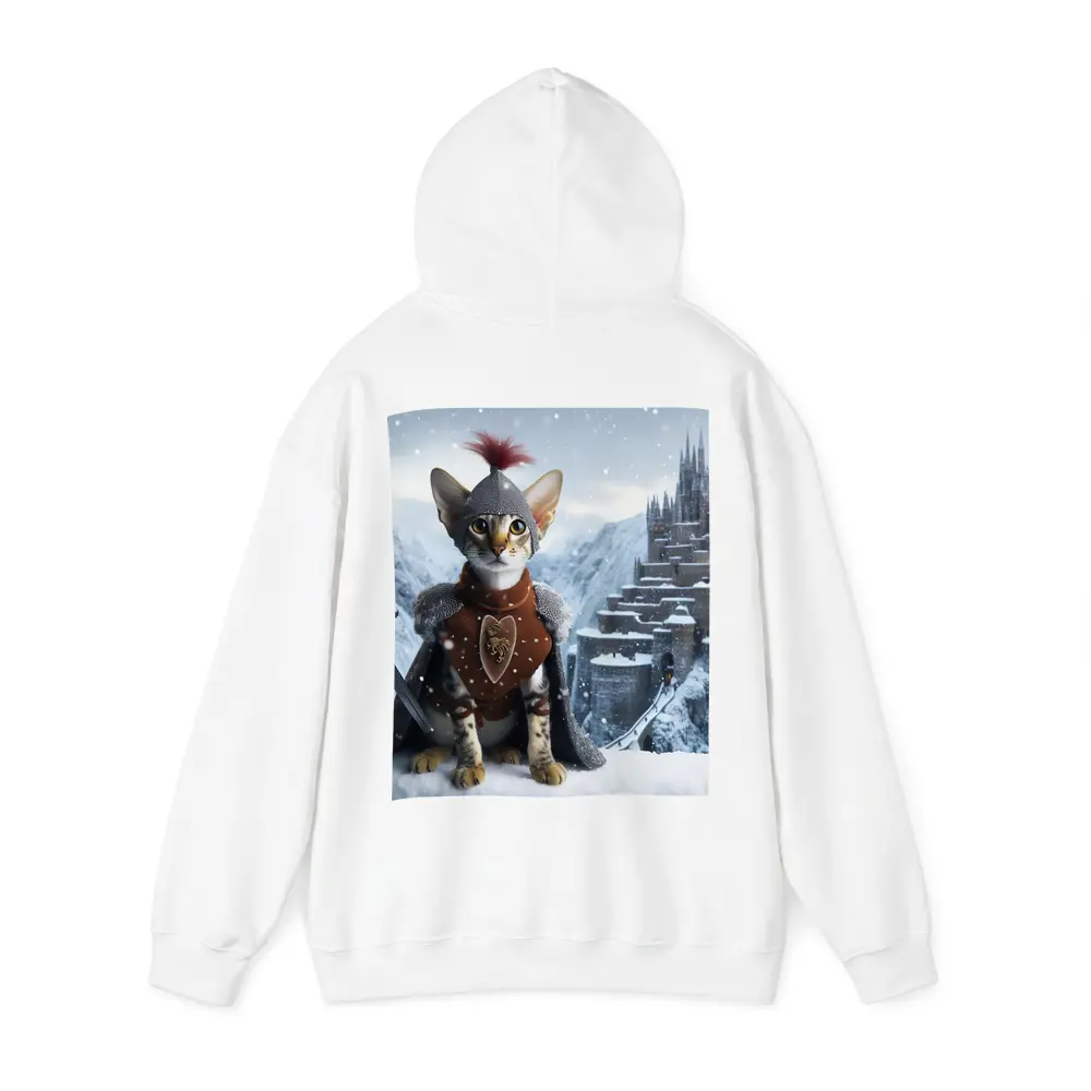 Oriental Shorthair Knight Cat Snow Castle – Hoodies