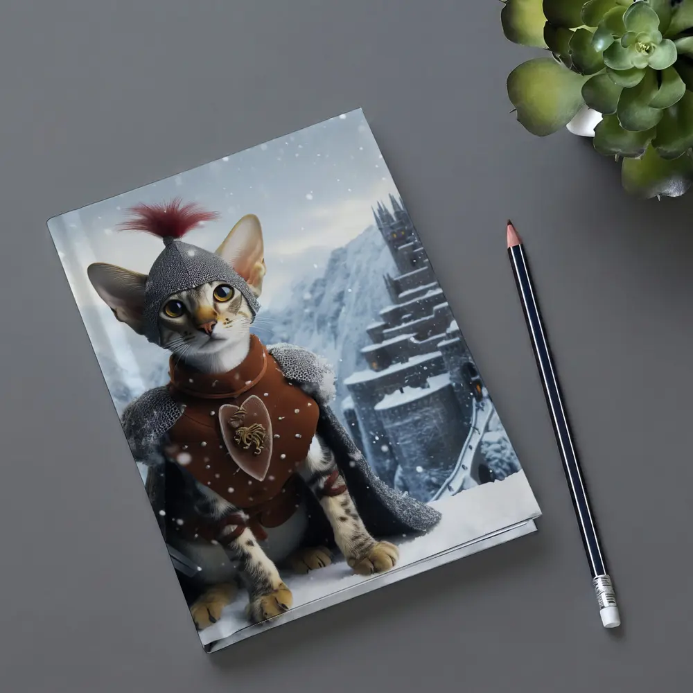 Oriental Shorthair Knight Cat Snow Castle – Notebooks