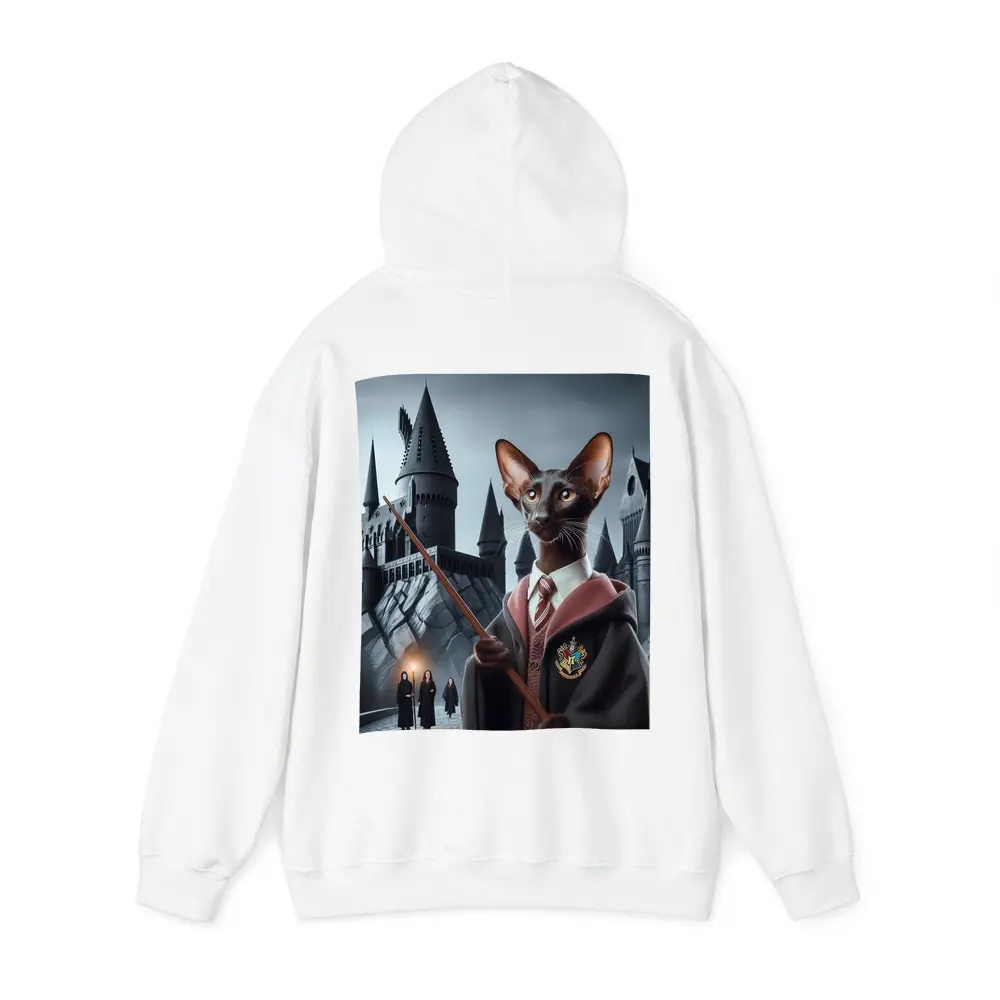 Oriental Shorthair Cat Wizard Castle Fantasy – Hoodies