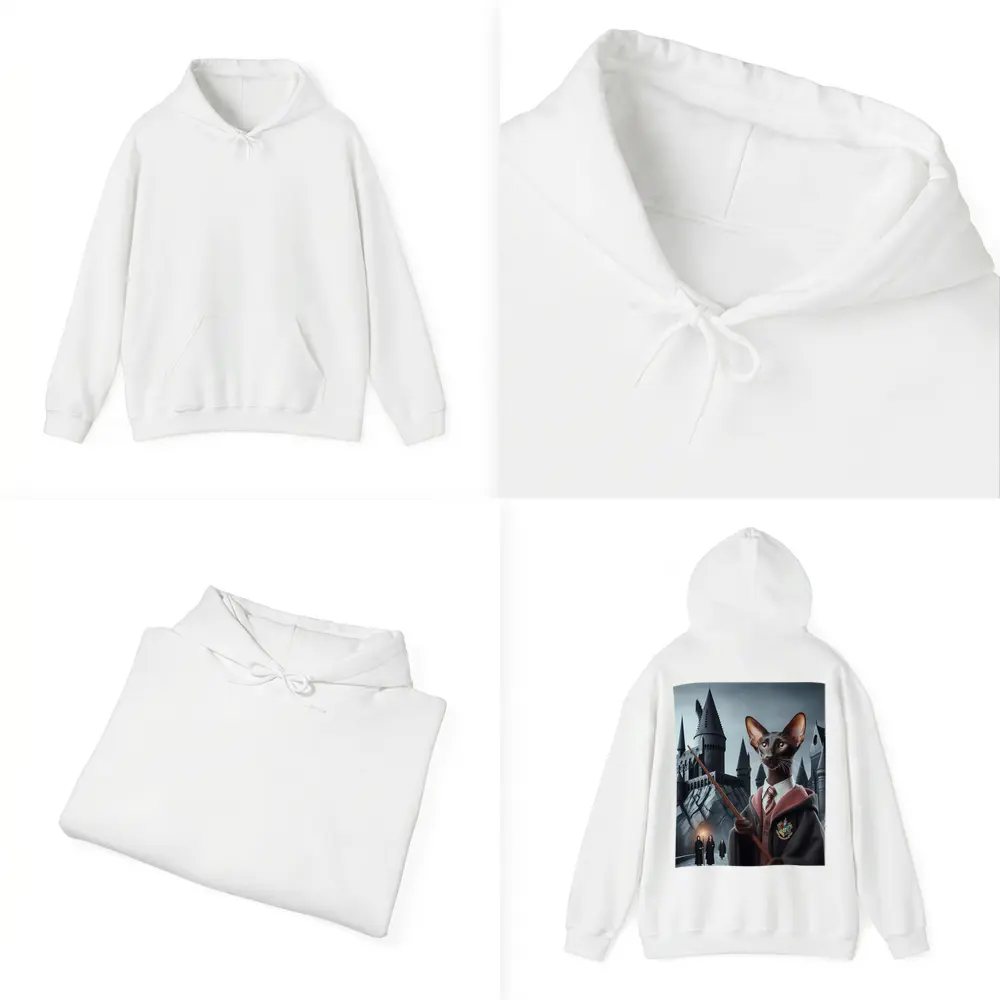 Oriental Shorthair Cat Wizard Castle Fantasy – Hoodies