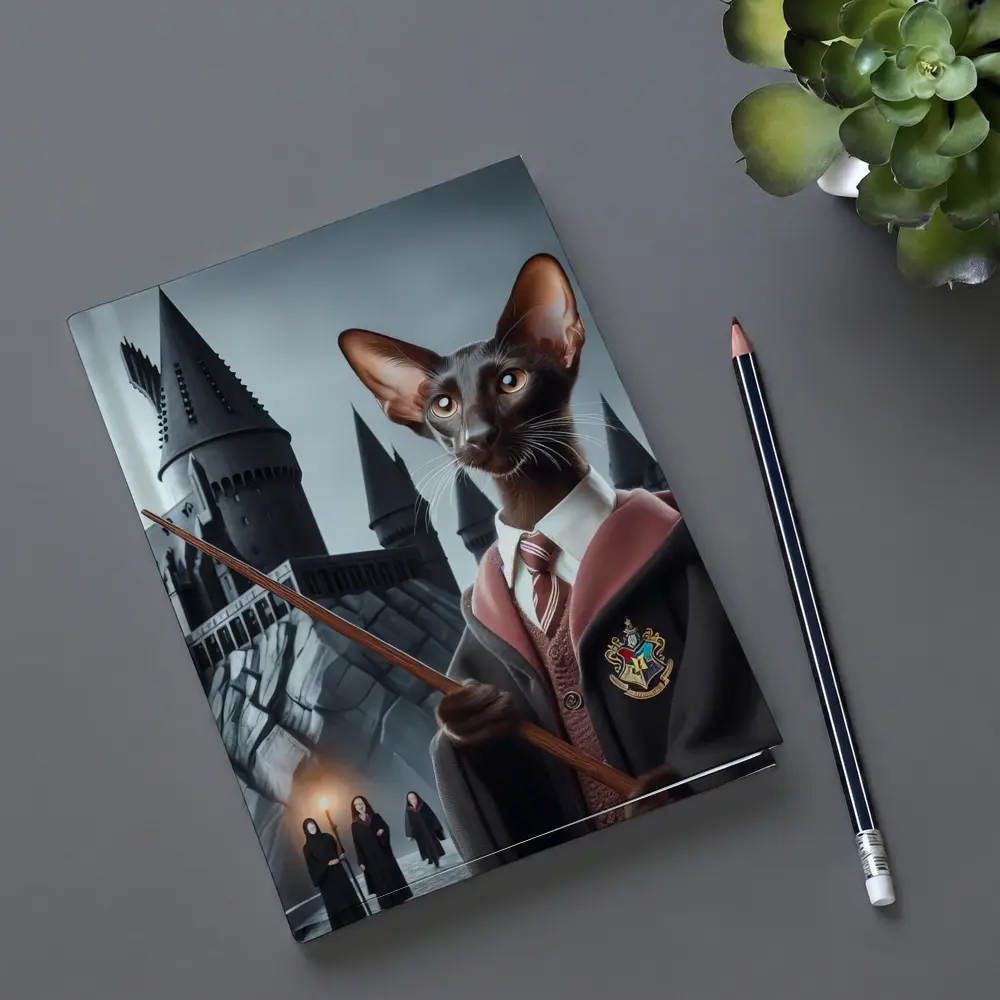 Oriental Shorthair Cat Wizard Castle Fantasy – Notebooks