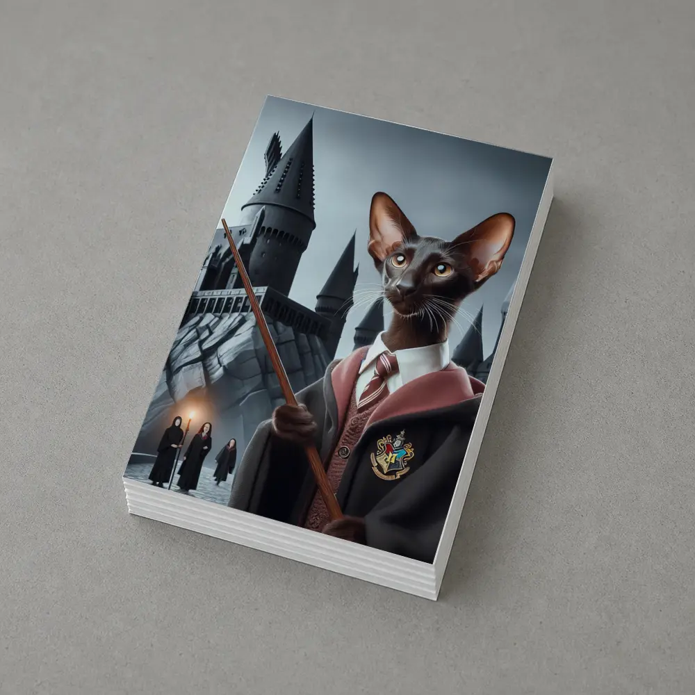 Oriental Shorthair Cat Wizard Castle Fantasy – Postcards