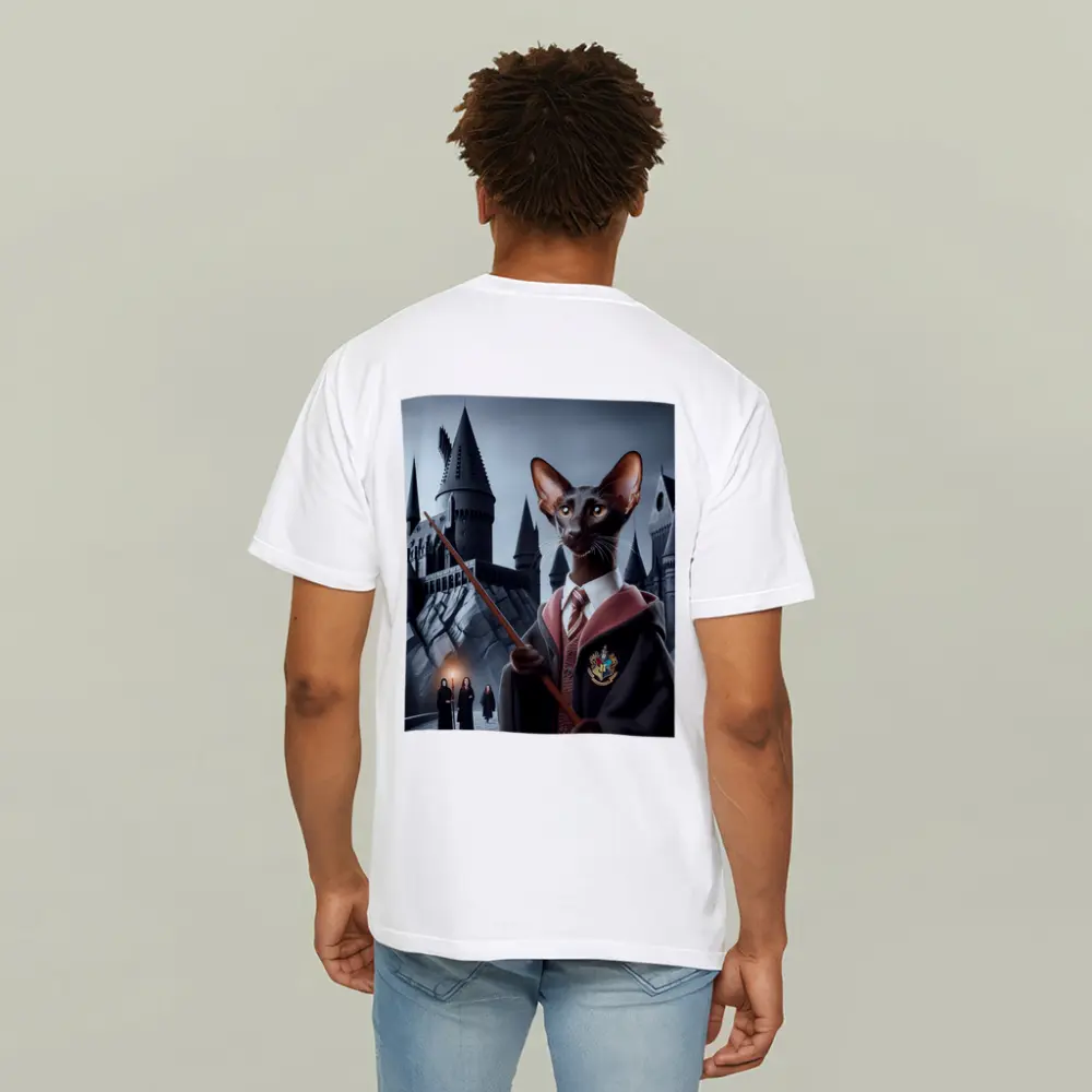 Oriental Shorthair Cat Wizard Castle Fantasy – T-Shirts