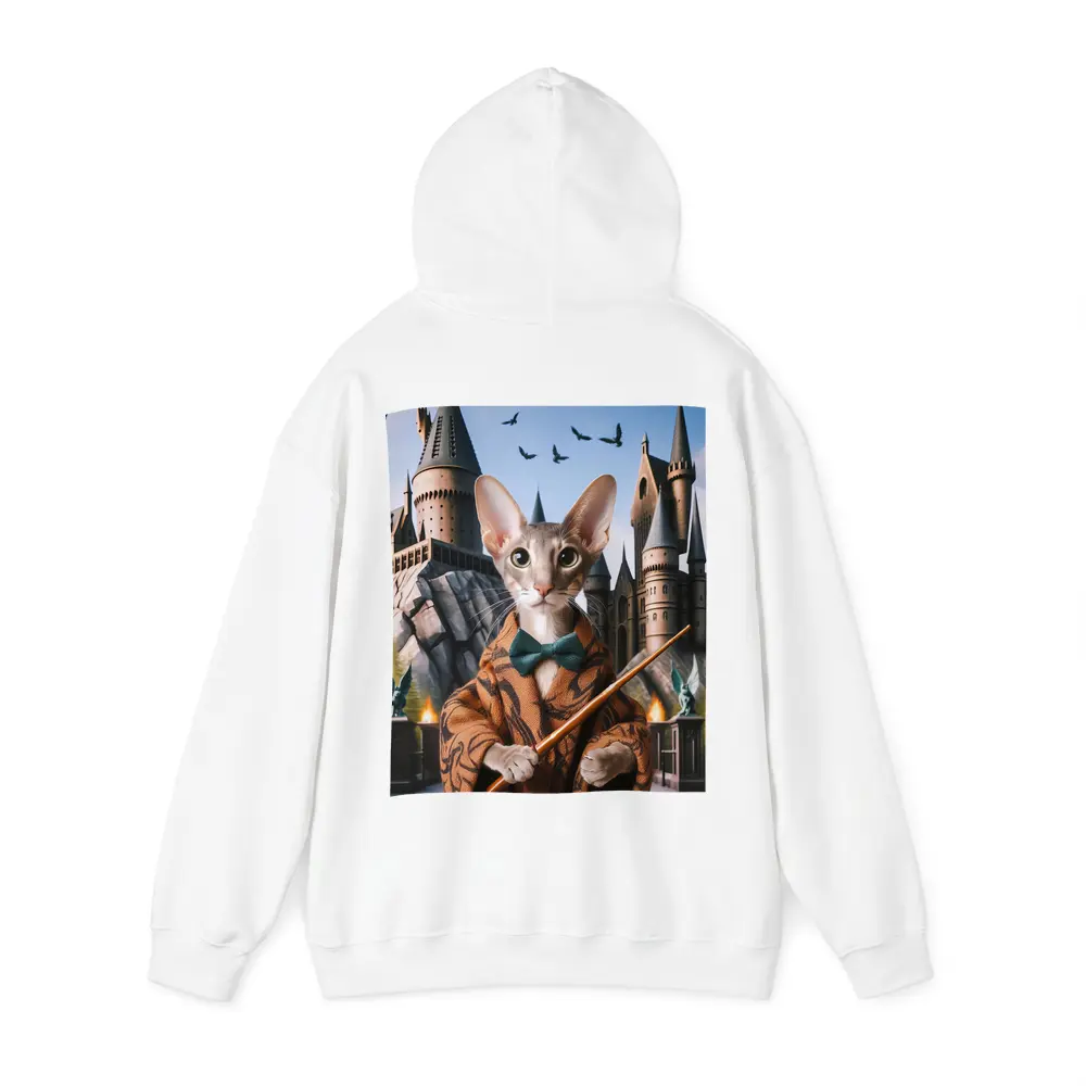 Oriental Shorthair Cat Wizard Castle Fantasy – Hoodies