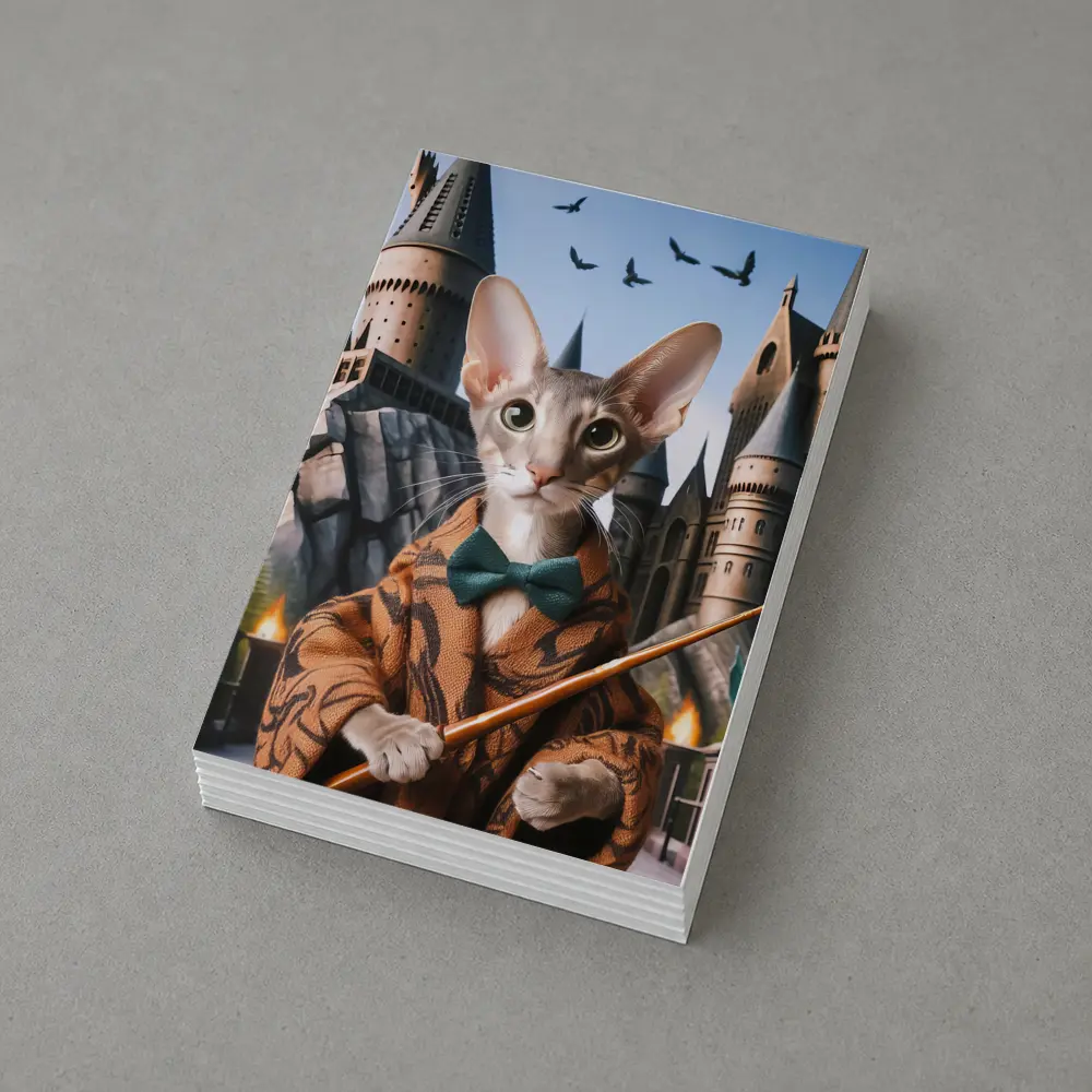 Oriental Shorthair Cat Wizard Castle Fantasy – Postcards