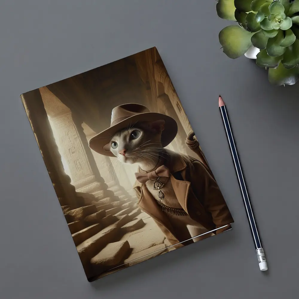 Adventure Cat Explorer Ancient Egyptian Temple – Notebooks