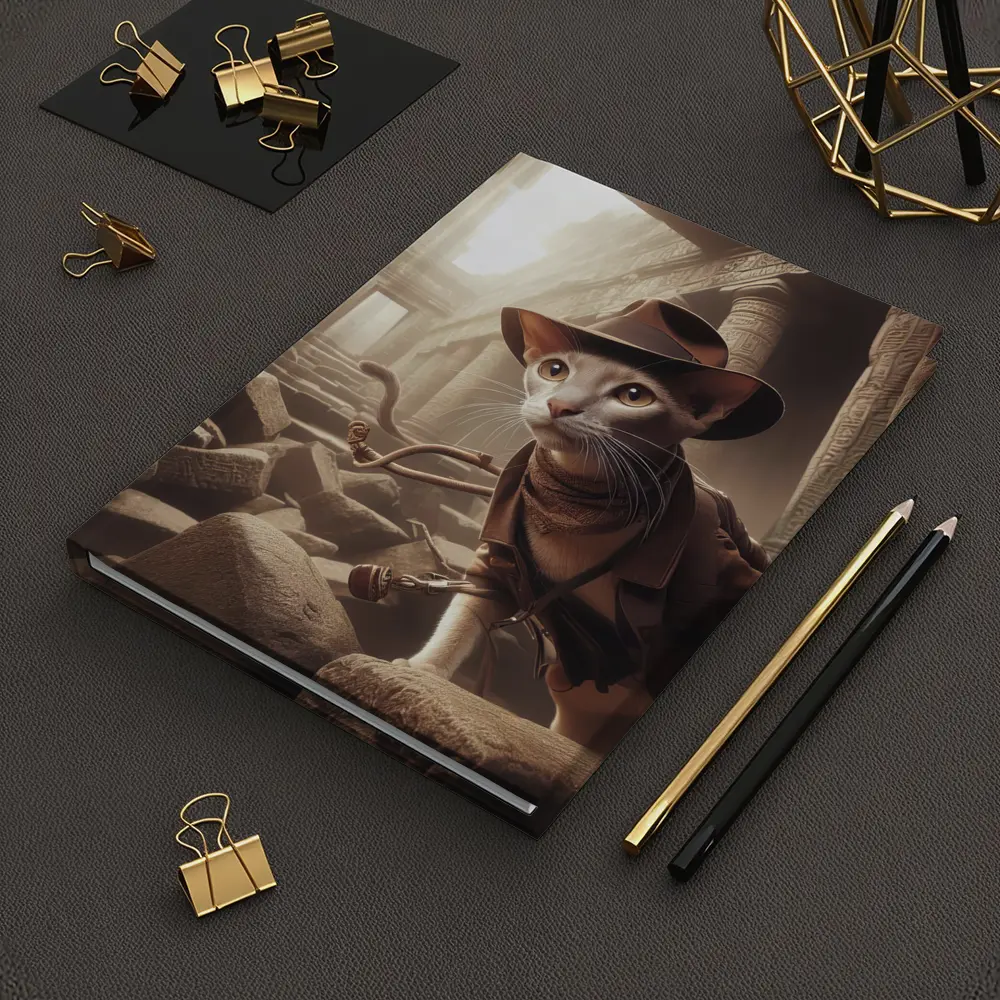 Adventure Cat Explorer Ancient Egyptian Temple – Notebooks