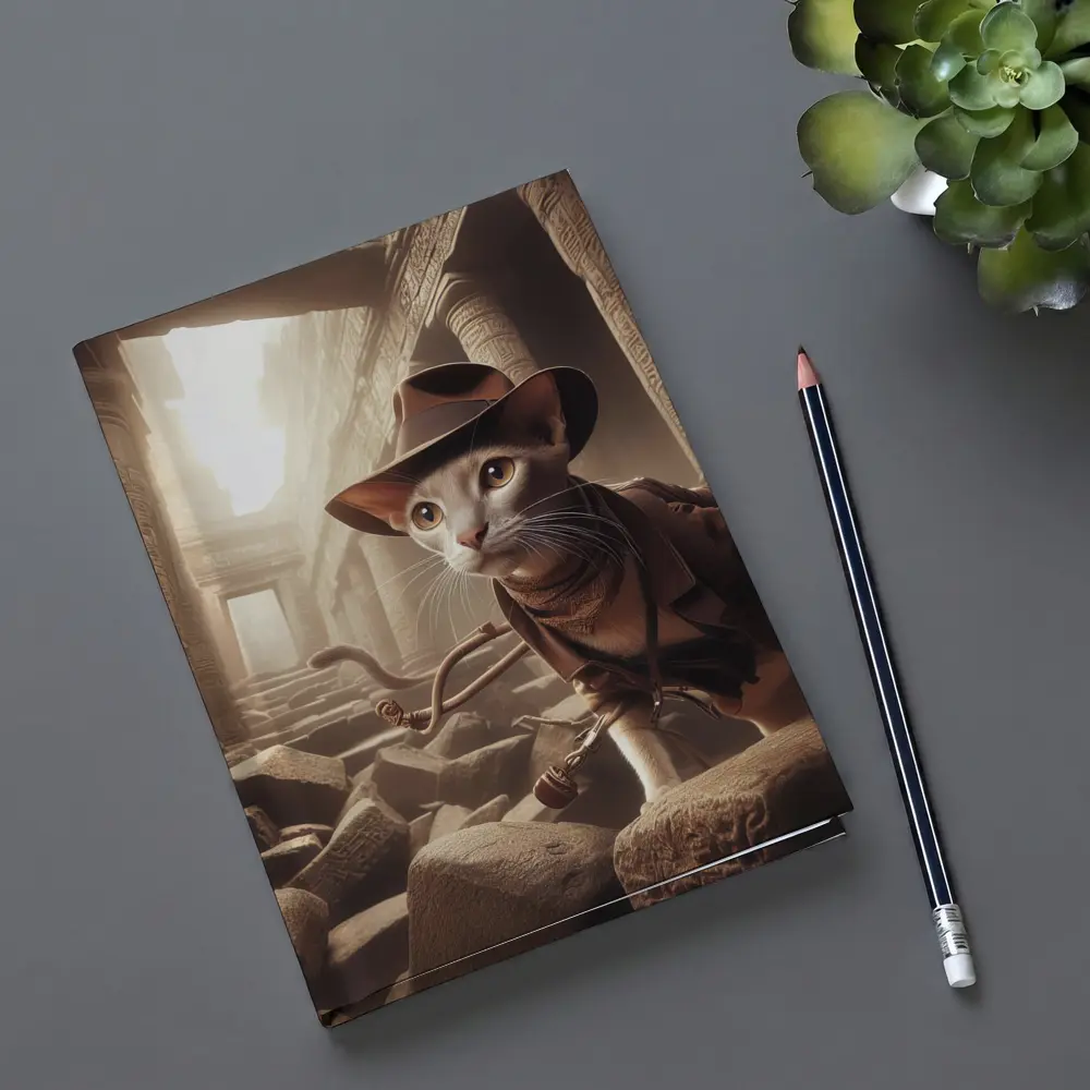 Adventure Cat Explorer Ancient Egyptian Temple – Notebooks