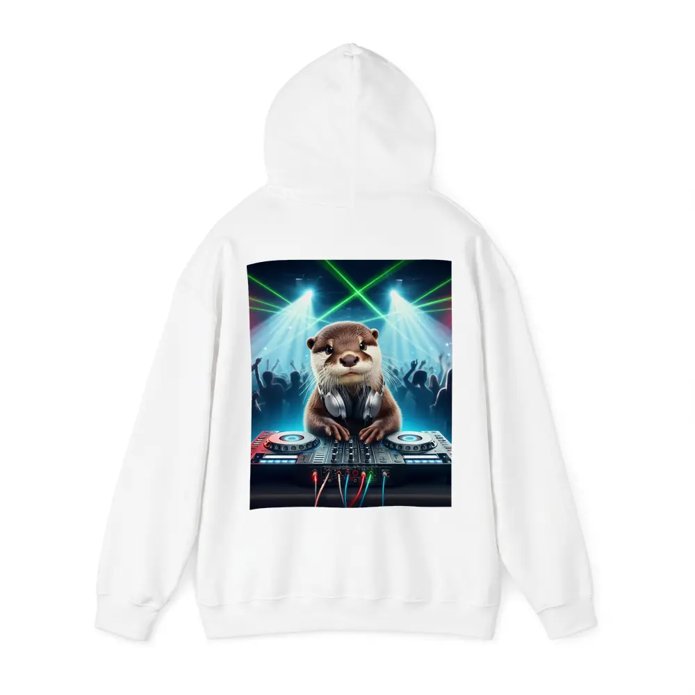 Otter DJ Spinning Decks At Club Party – Hoodies