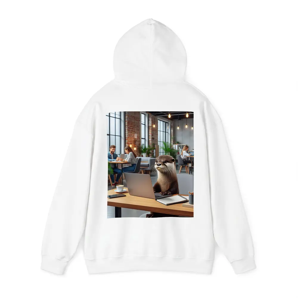 Otter Working on Laptop in Office – Hoodies
