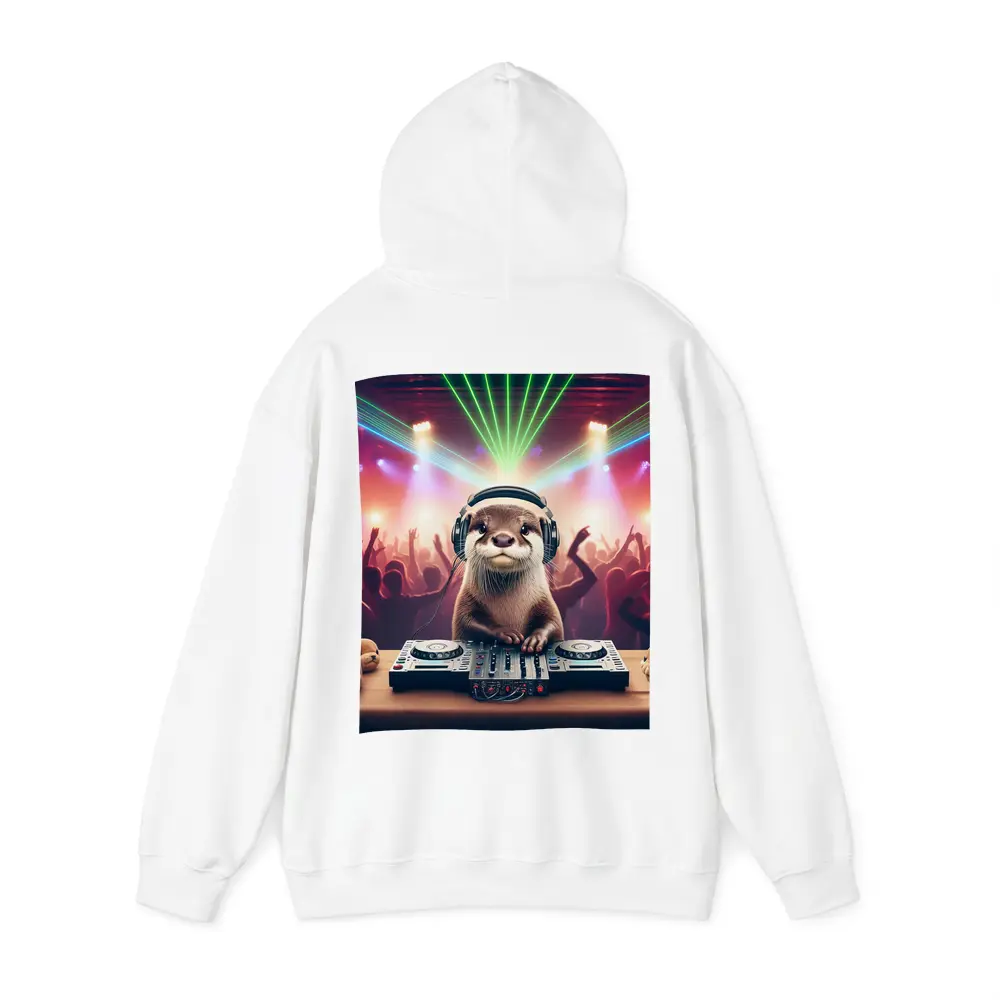 Otter DJ Spinning at Neon Club Party – Hoodies