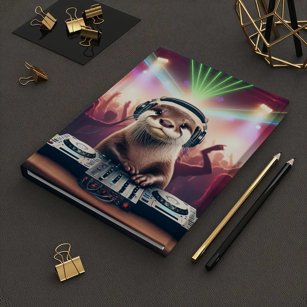 Otter DJ Spinning at Neon Club Party – Notebooks