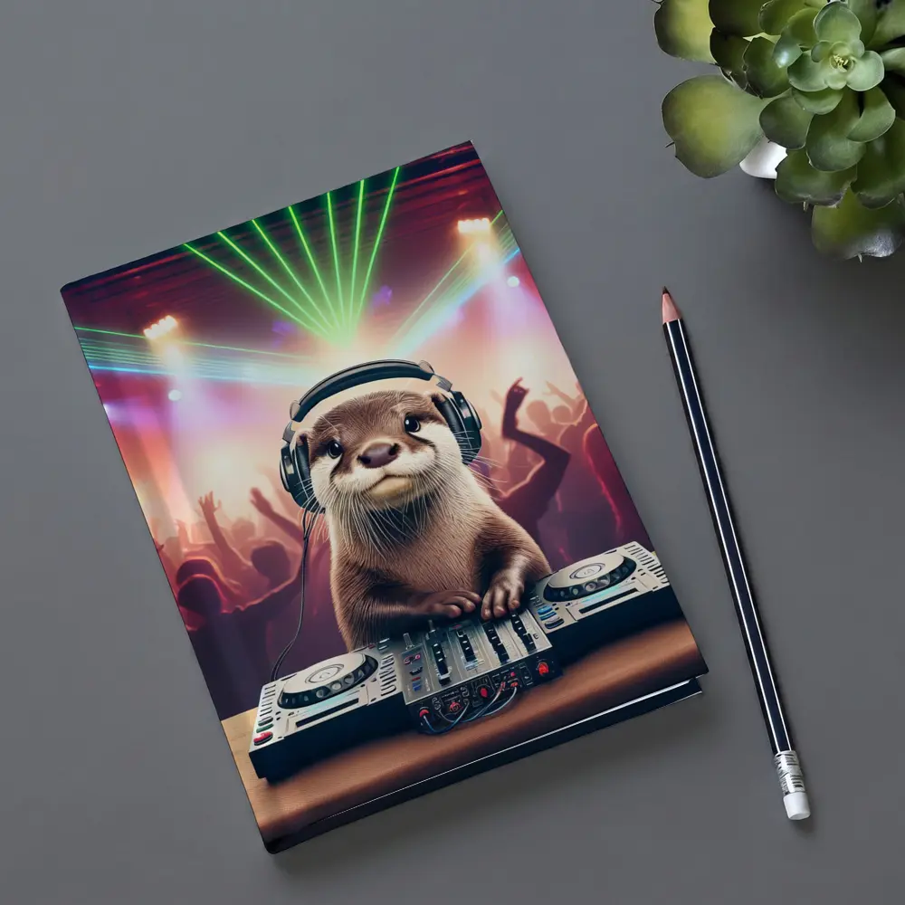 Otter DJ Spinning at Neon Club Party – Notebooks