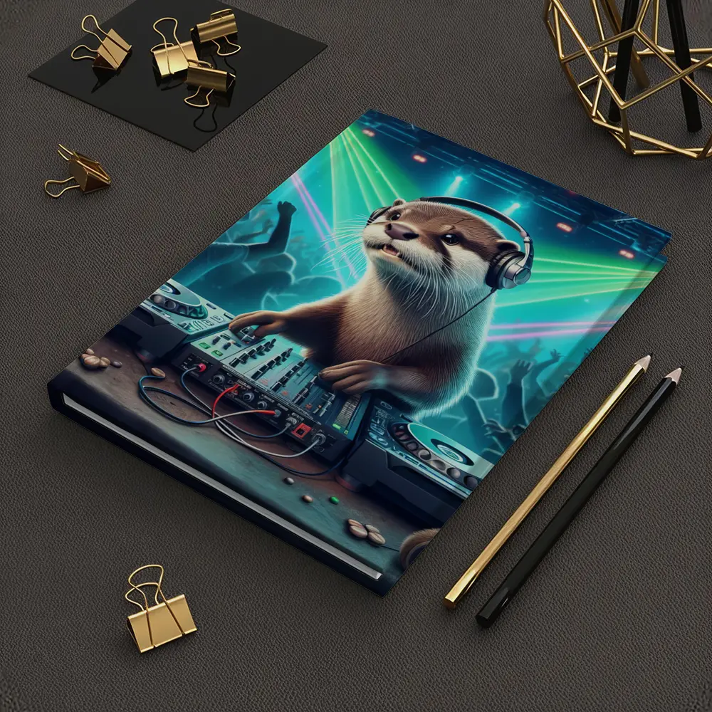Otter DJ Spinning at Neon Club Party – Notebooks