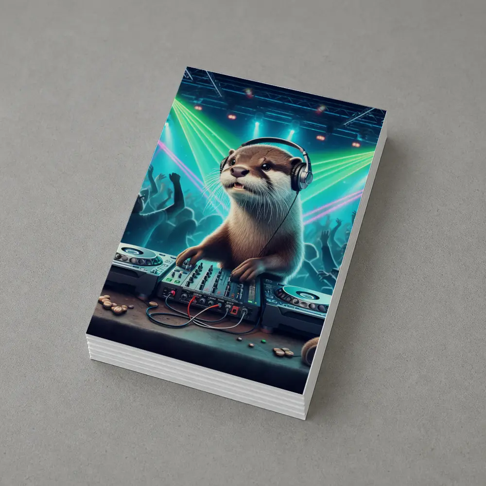 Otter DJ Spinning at Neon Club Party – Postcards