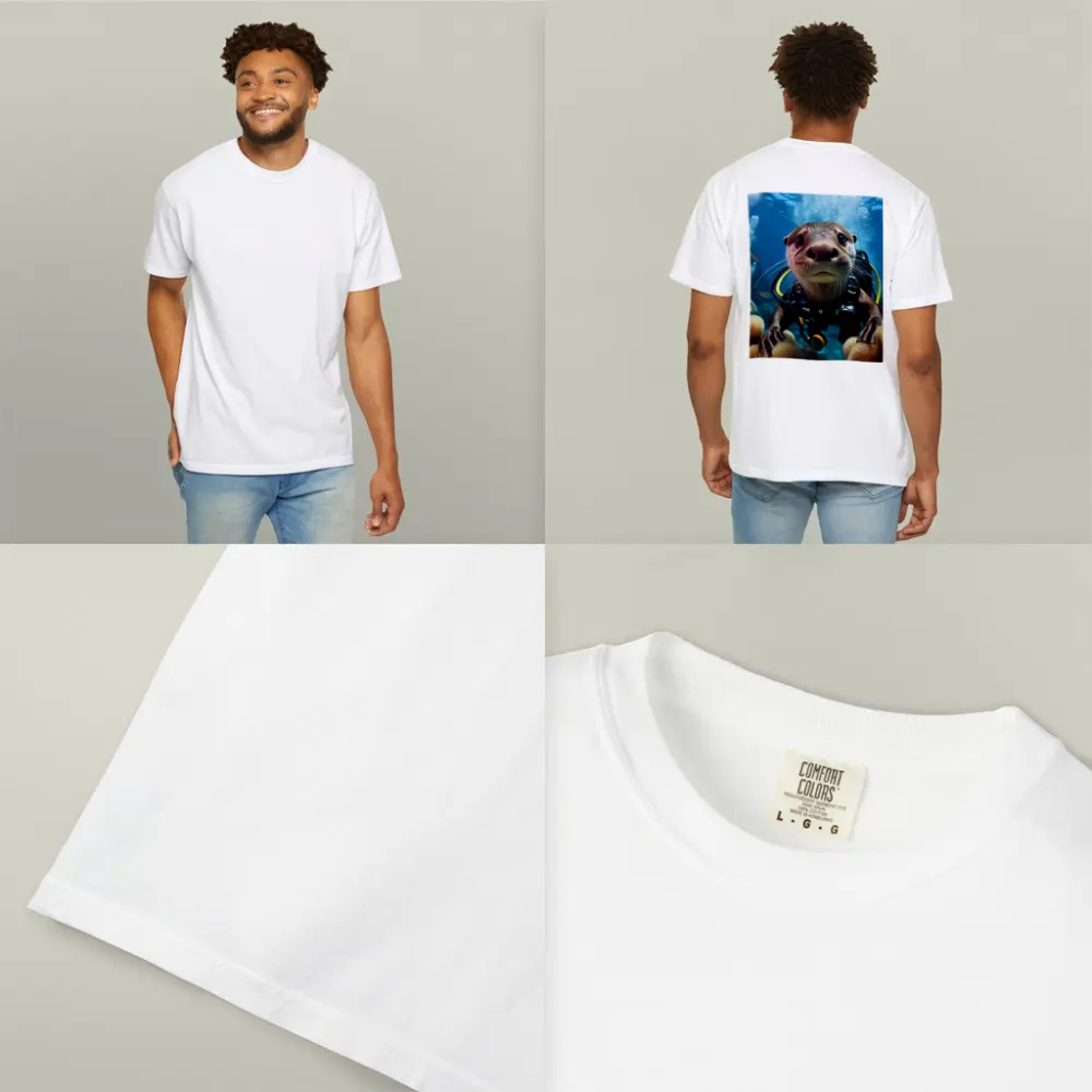 Otter Scuba Diver Underwater Coral Reef – T-Shirts