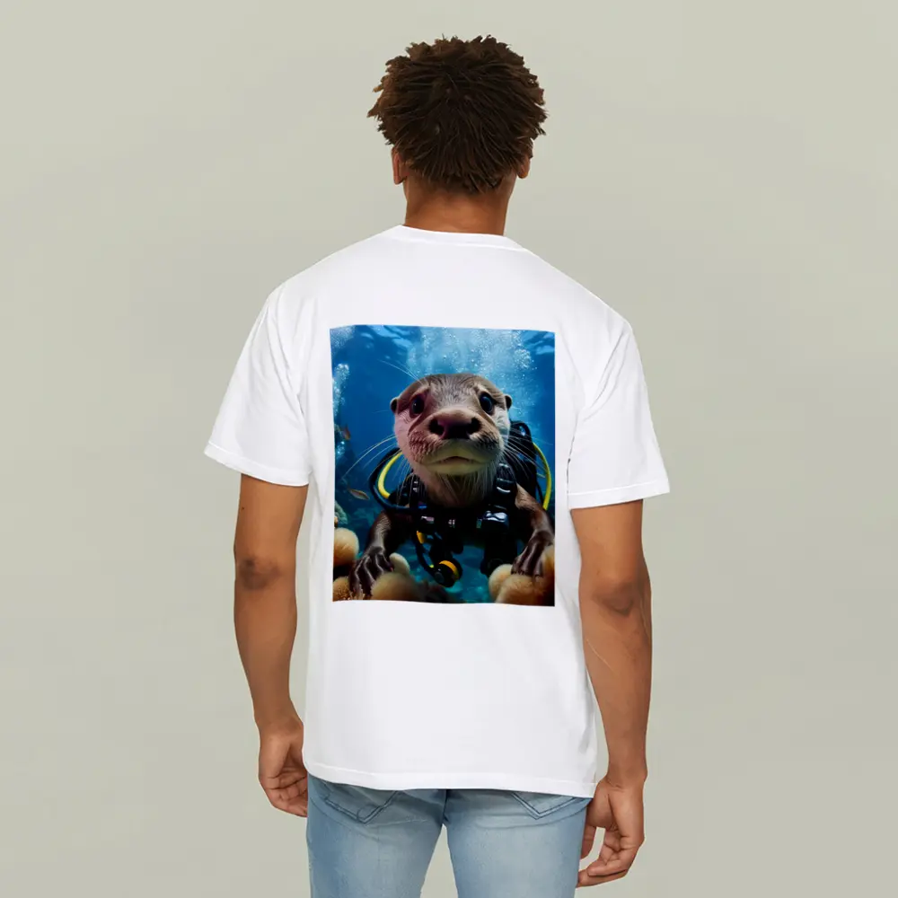 Otter Scuba Diver Underwater Coral Reef – T-Shirts