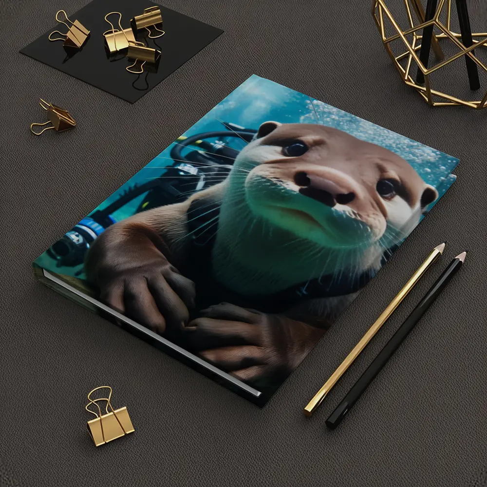 Otter Scuba Diver Underwater Ocean Adventure – Notebooks