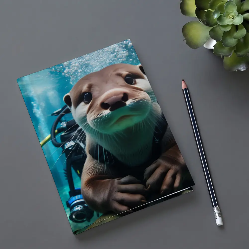 Otter Scuba Diver Underwater Ocean Adventure – Notebooks