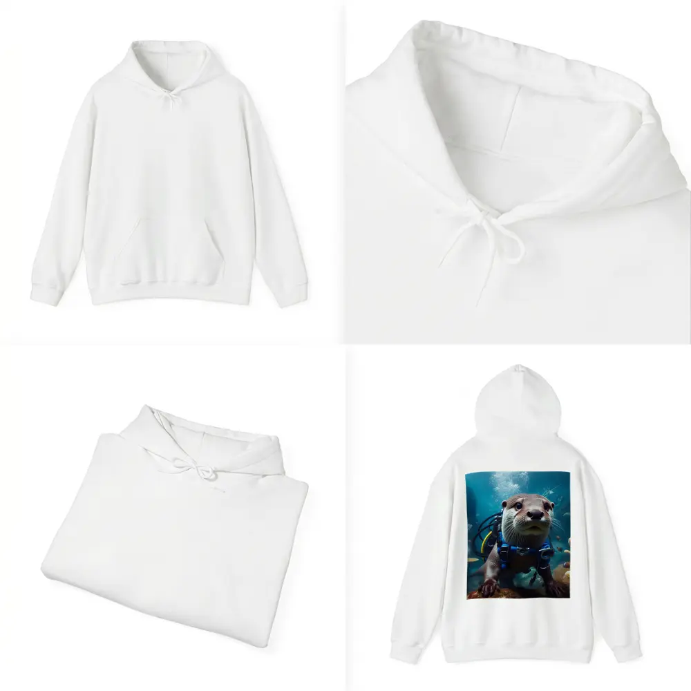 Otter Scuba Diver Underwater Coral Reef – Hoodies