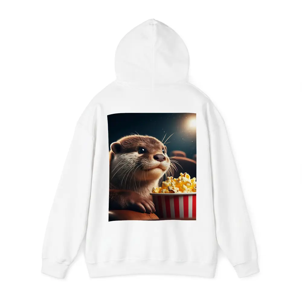 Otter Watching Movie With Popcorn – Hoodies