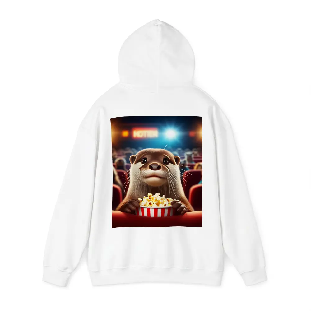 Otter Watching Movie With Popcorn – Hoodies
