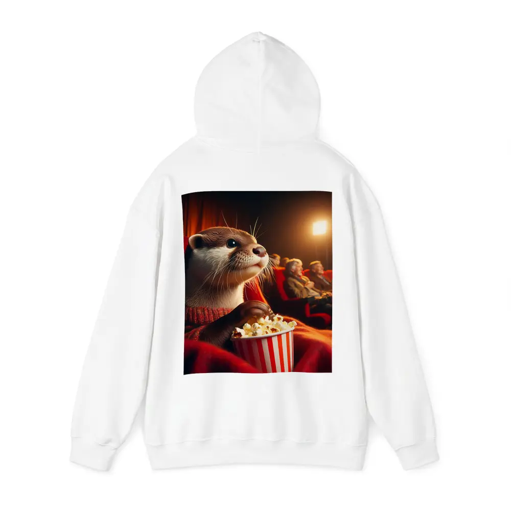 Otter Eating Popcorn In Movie Theater – Hoodies
