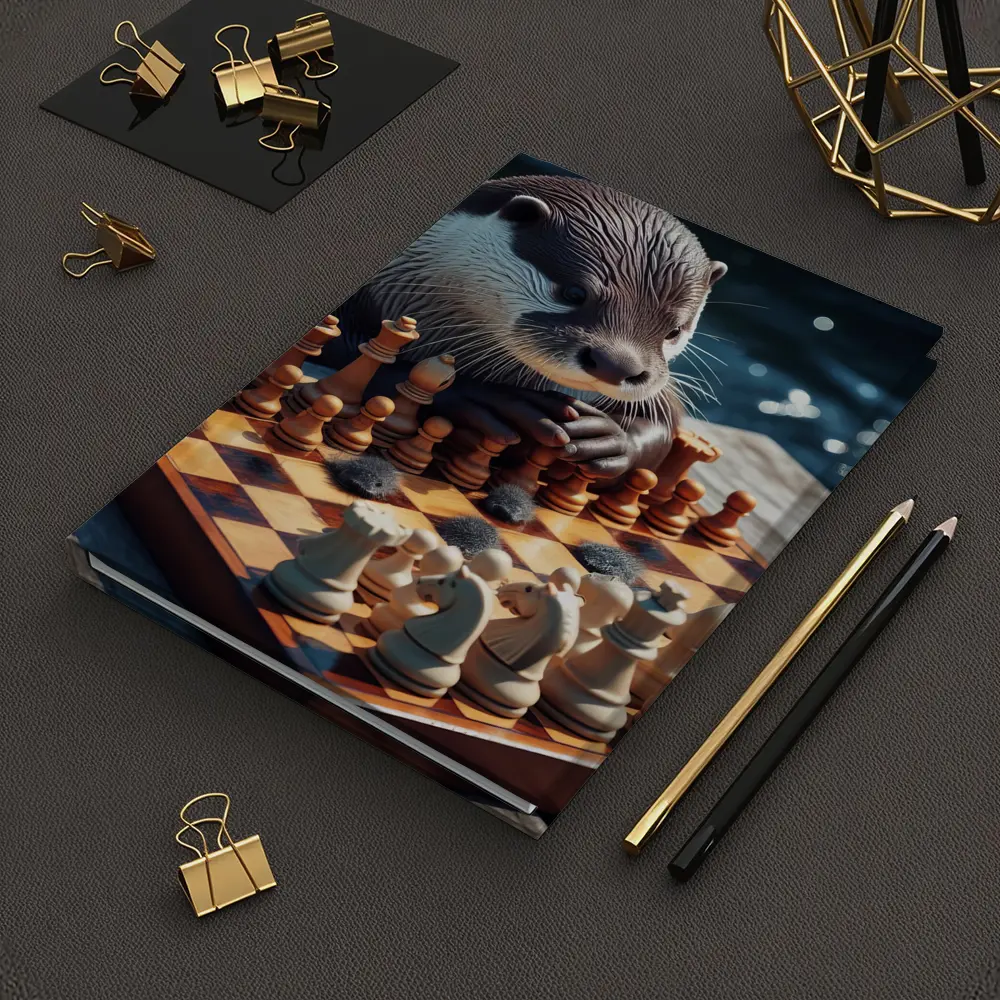 Otter Playing Chess By The Water – Notebooks