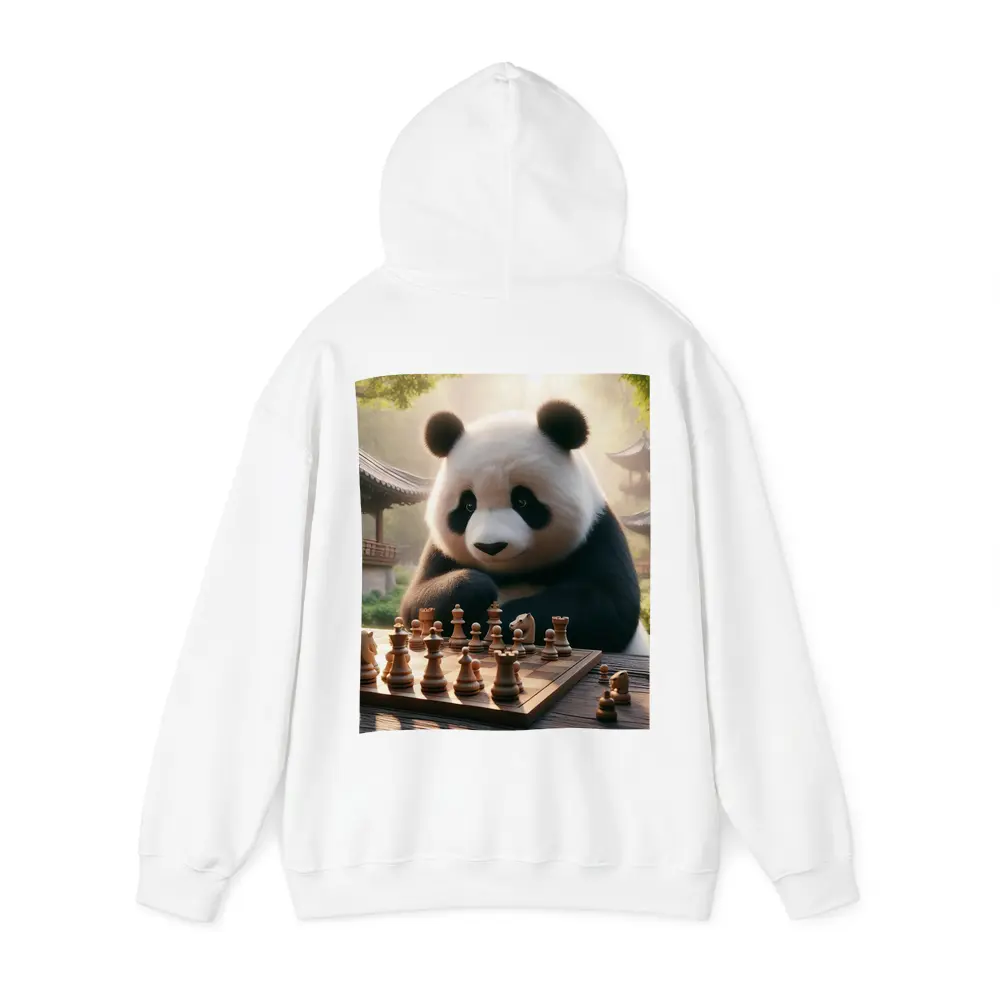 Panda Playing Chess in Chinese Garden – Hoodies