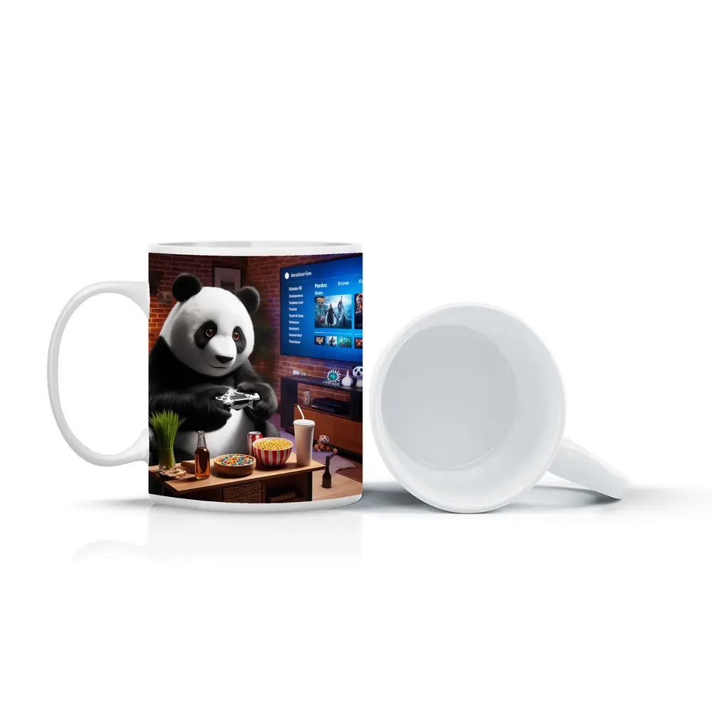Panda Gaming Controller Cozy Living Room – Mugs