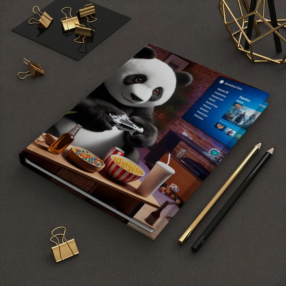 Panda Gaming Controller Cozy Living Room – Notebooks