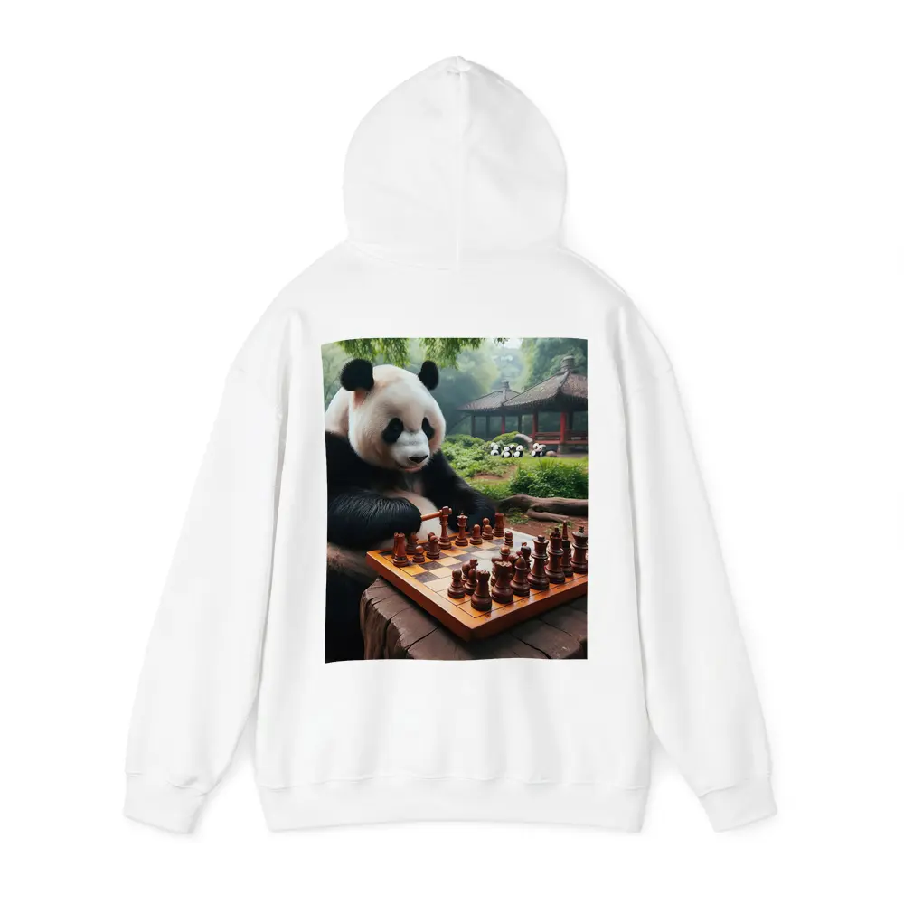 Giant Panda Playing Chess Forest Garden – Hoodies