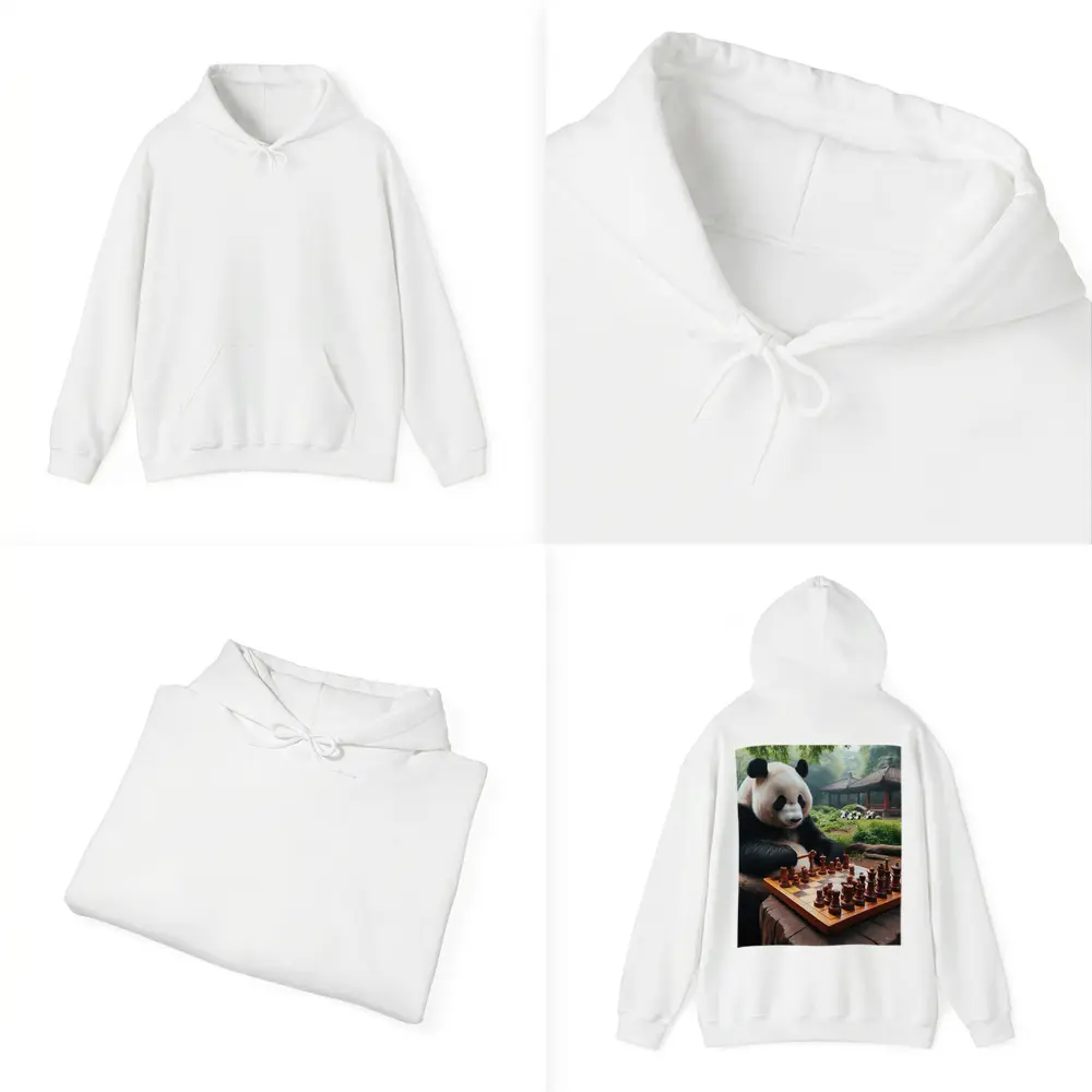 Giant Panda Playing Chess Forest Garden – Hoodies