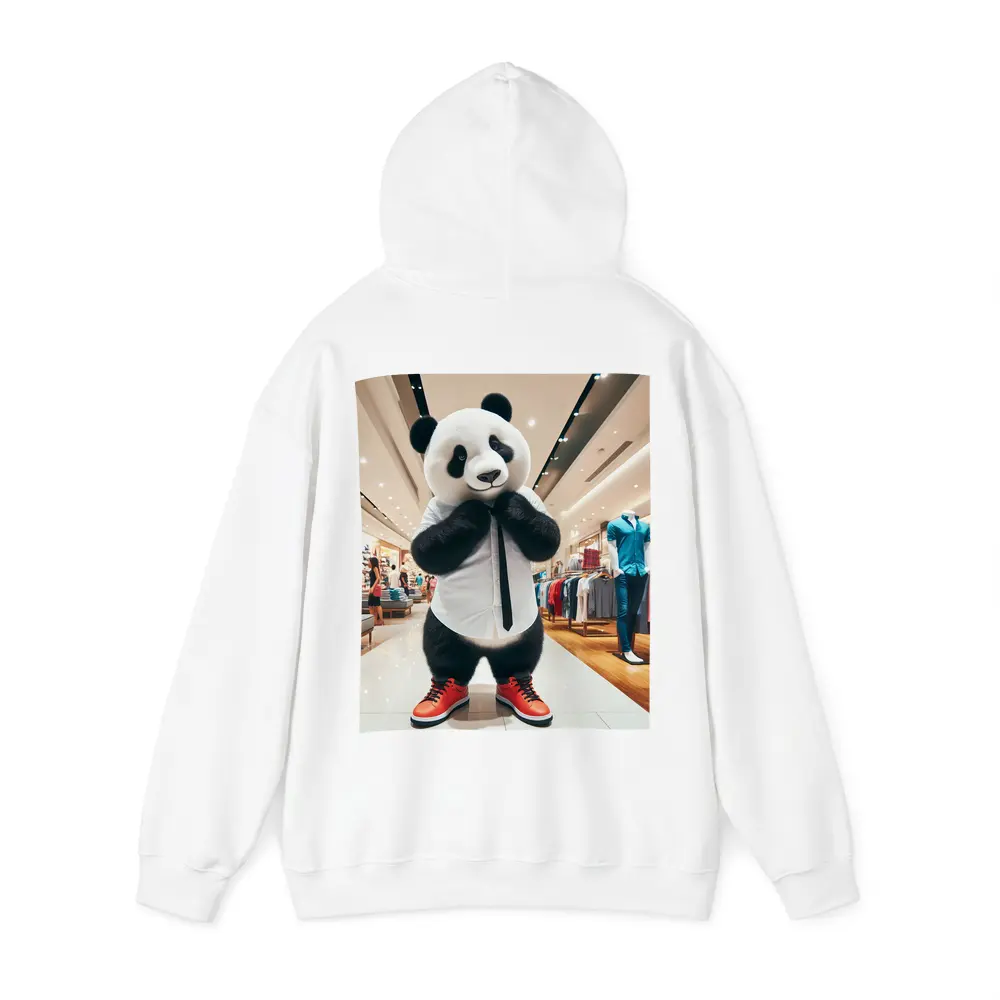 Panda Bear Dressed Up In Clothing Store – Hoodies