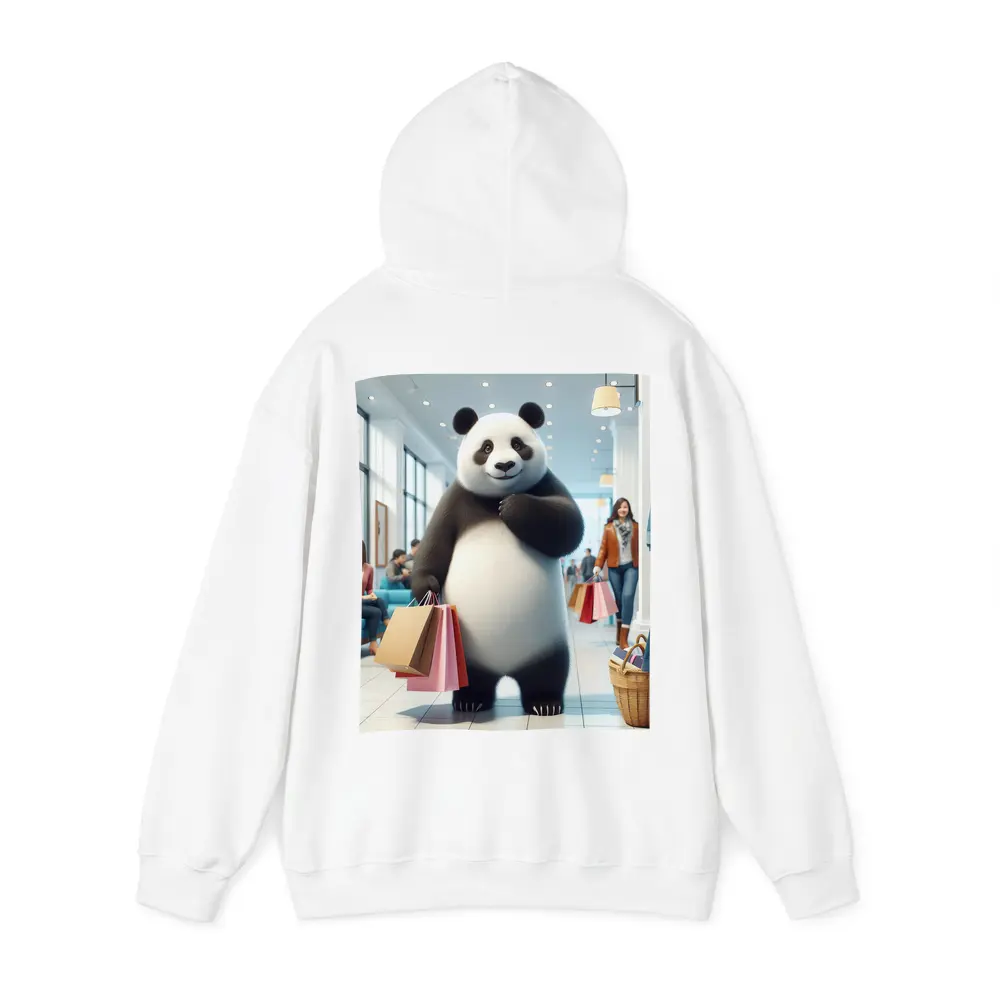 Panda Bear Shopping In Bright Retail Store – Hoodies