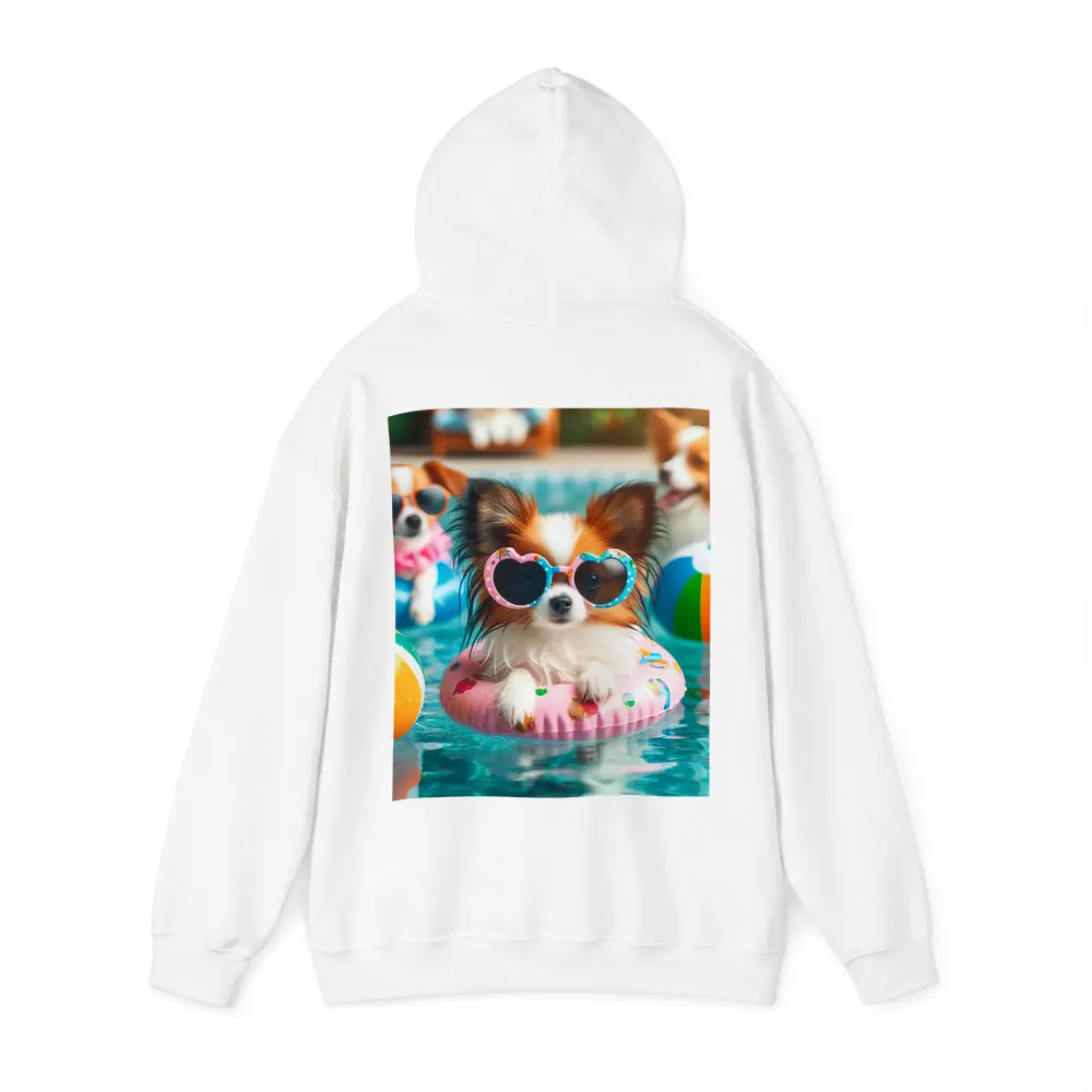 Papillon Dog Sunglasses Pool Party Summer – Hoodies
