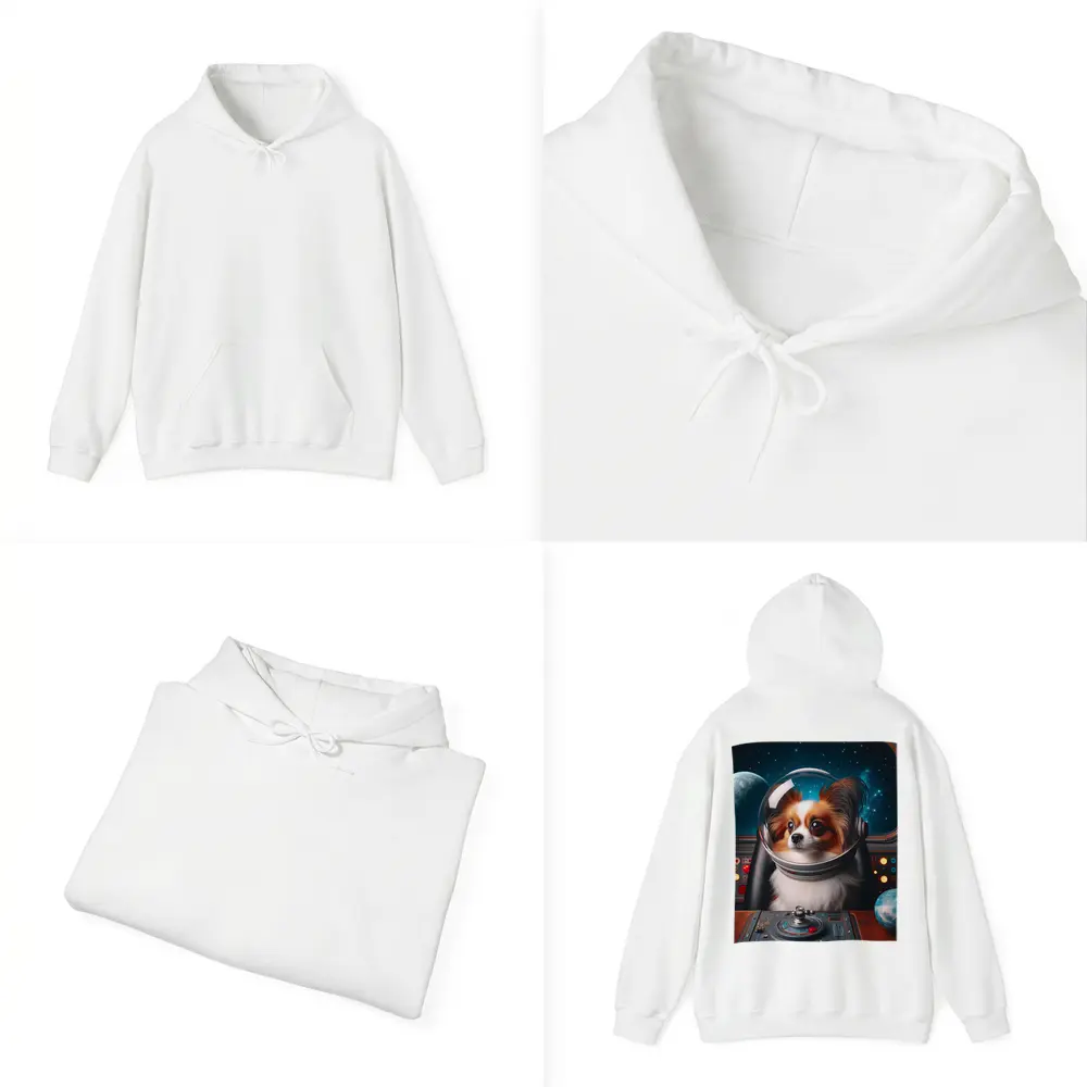 Papillon Dog Astronaut Space Cockpit – Hoodies