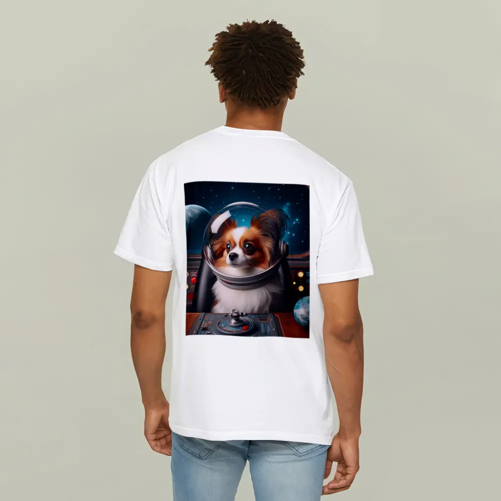 Papillon Dog Astronaut Space Cockpit – T-Shirts