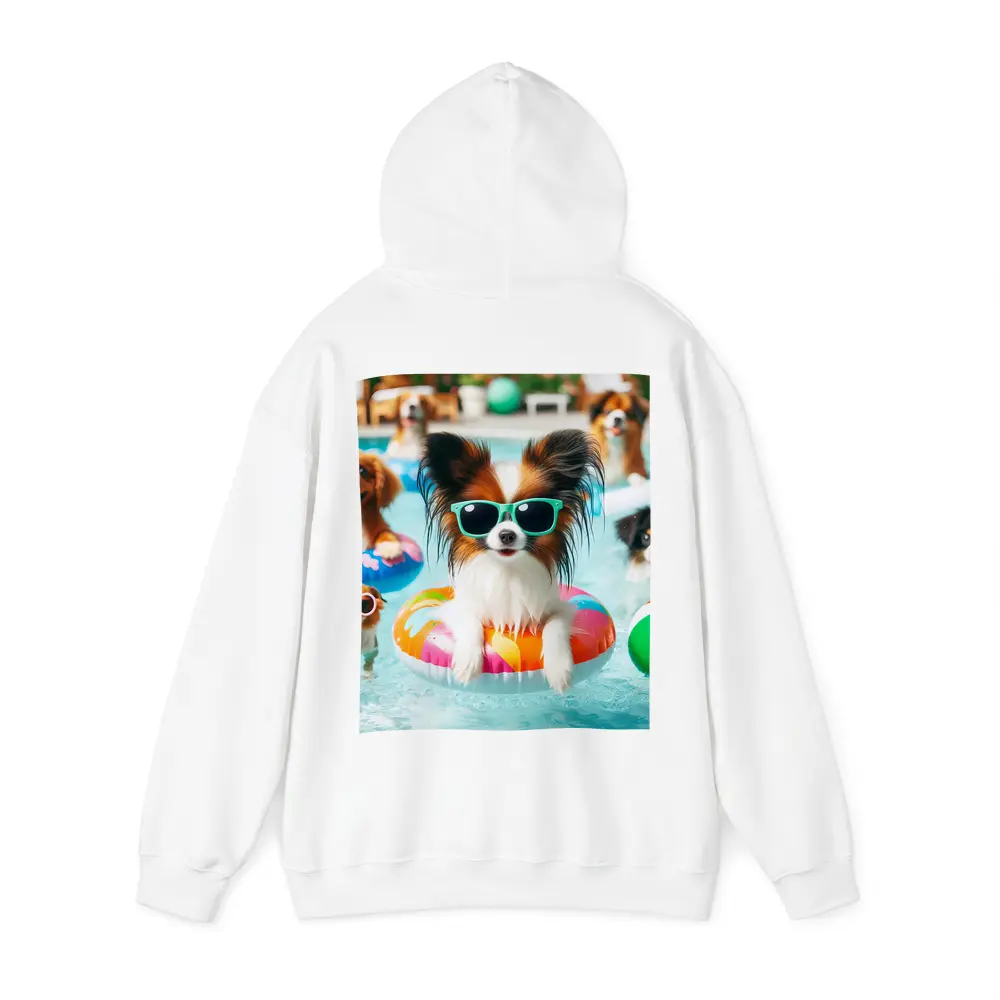 Papillon Dog Sunglasses Pool Party Summer – Hoodies