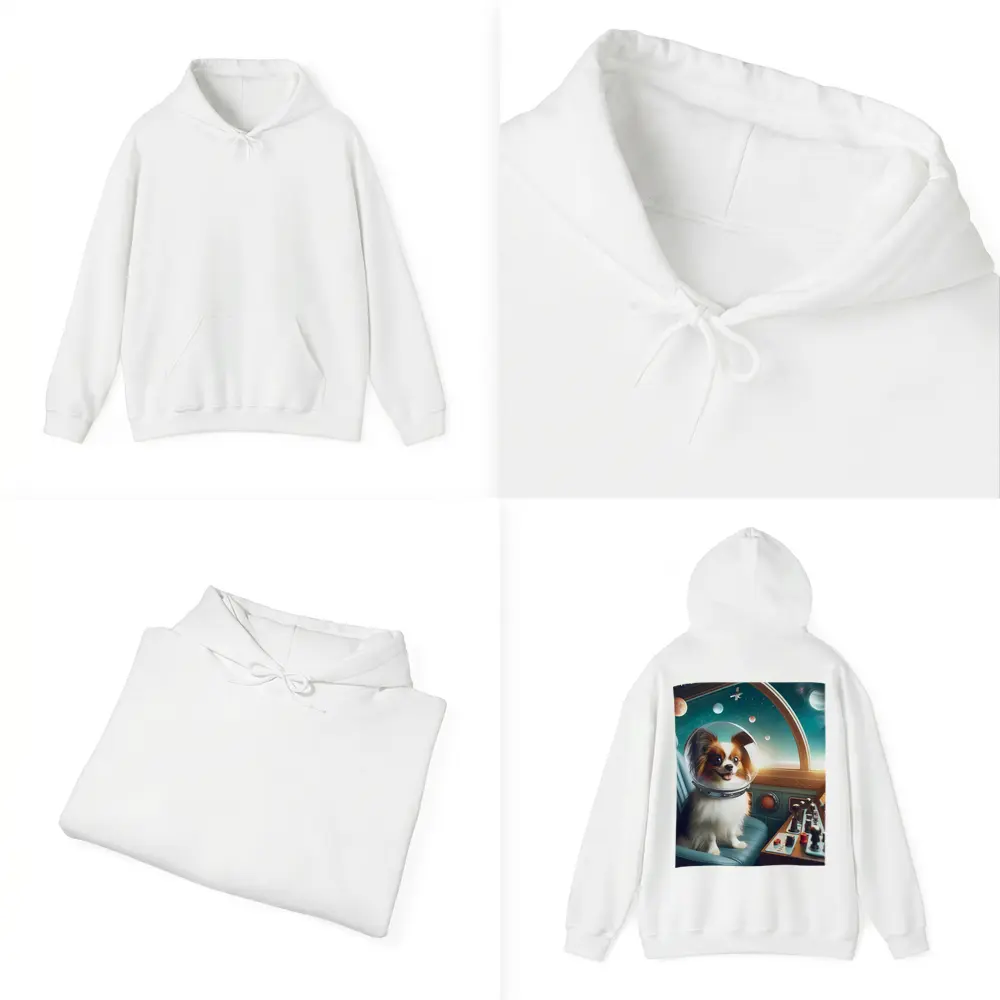 Papillon Dog Astronaut Space Cockpit – Hoodies