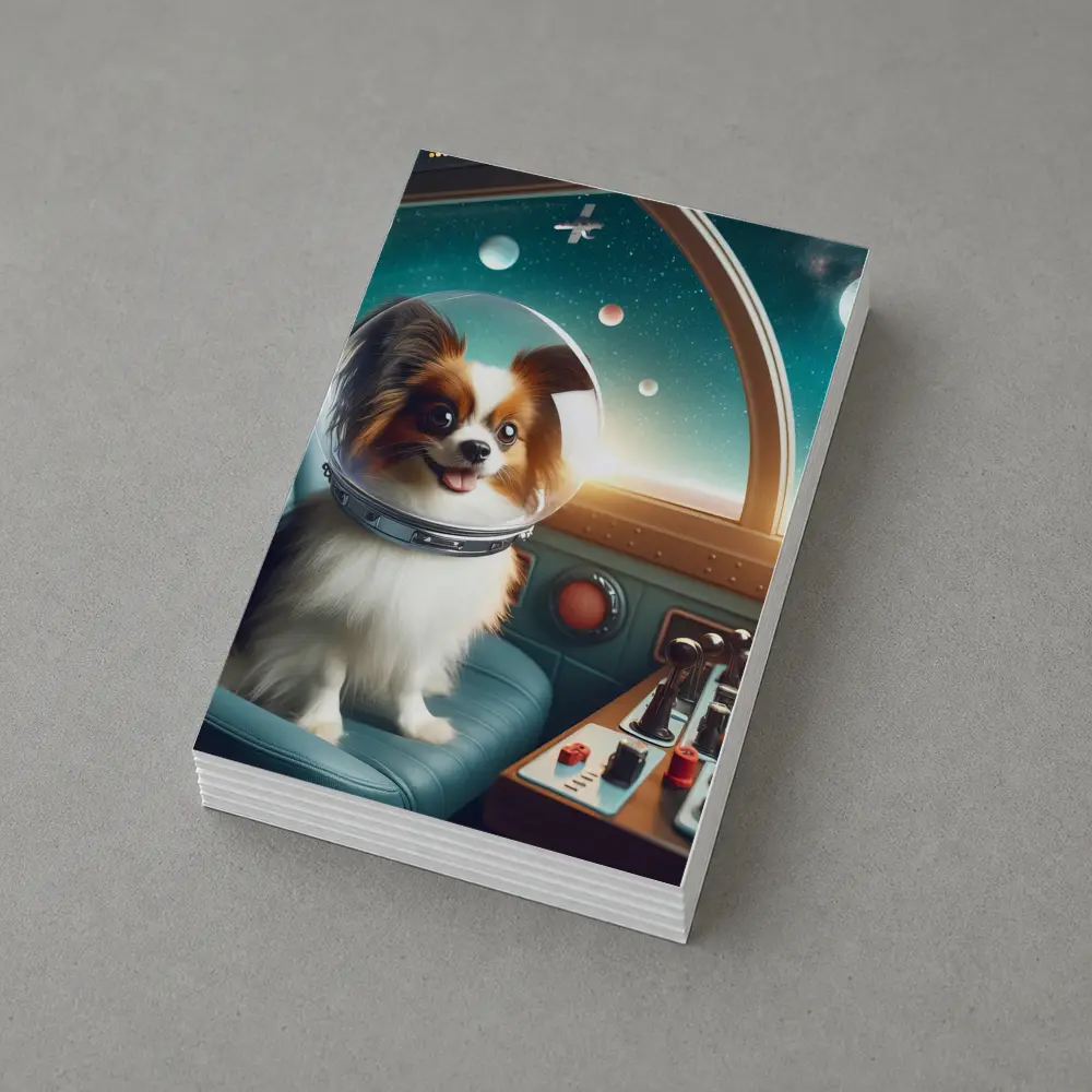 Papillon Dog Astronaut Space Cockpit – Postcards