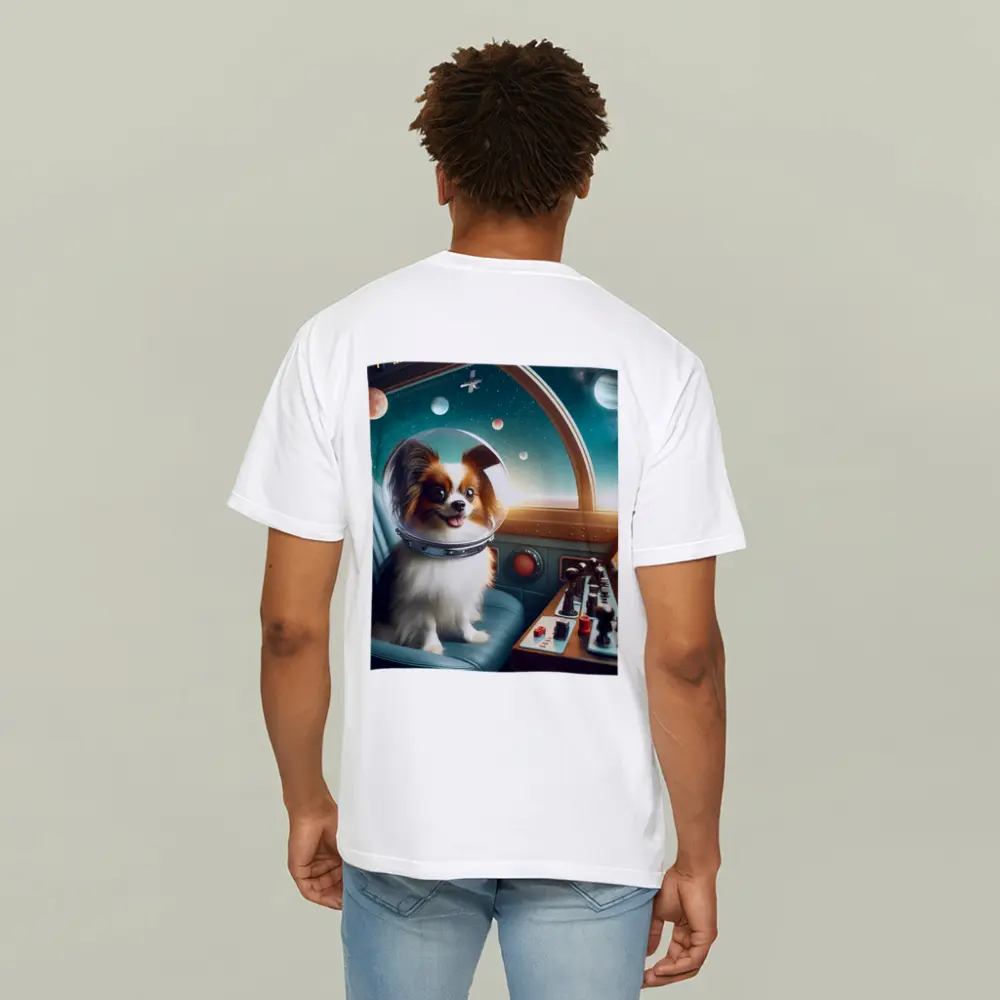 Papillon Dog Astronaut Space Cockpit – T-Shirts