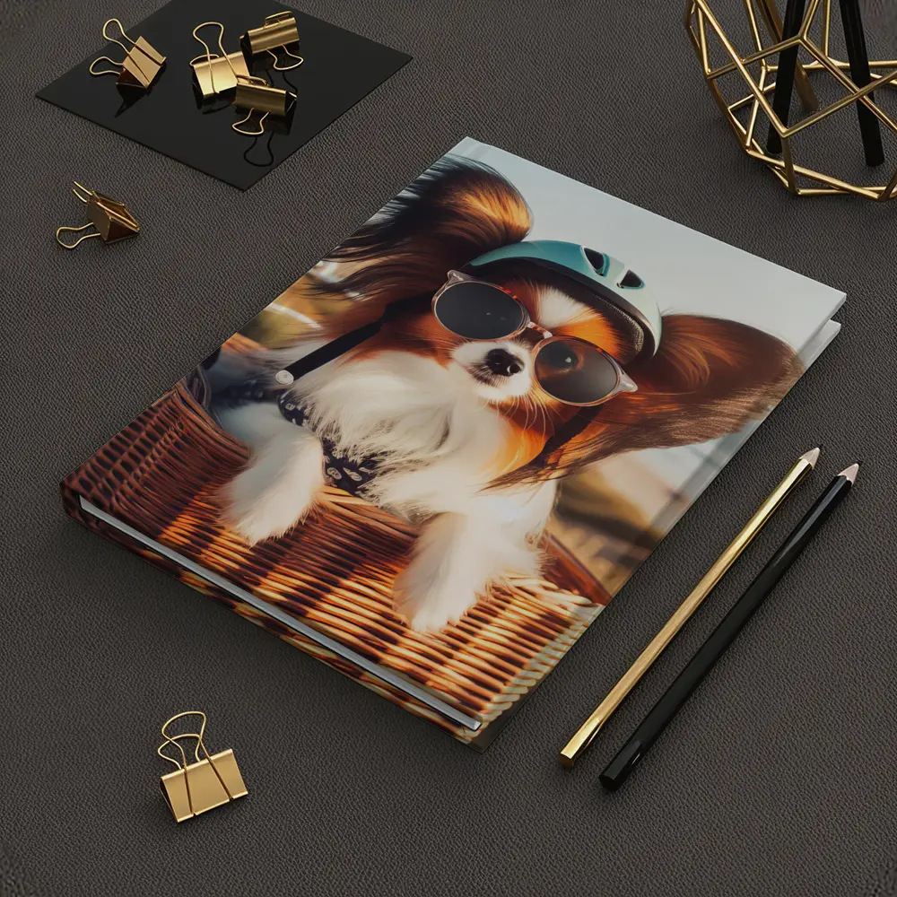 Papillon Dog Sunglasses Helmet Beach Basket – Notebooks