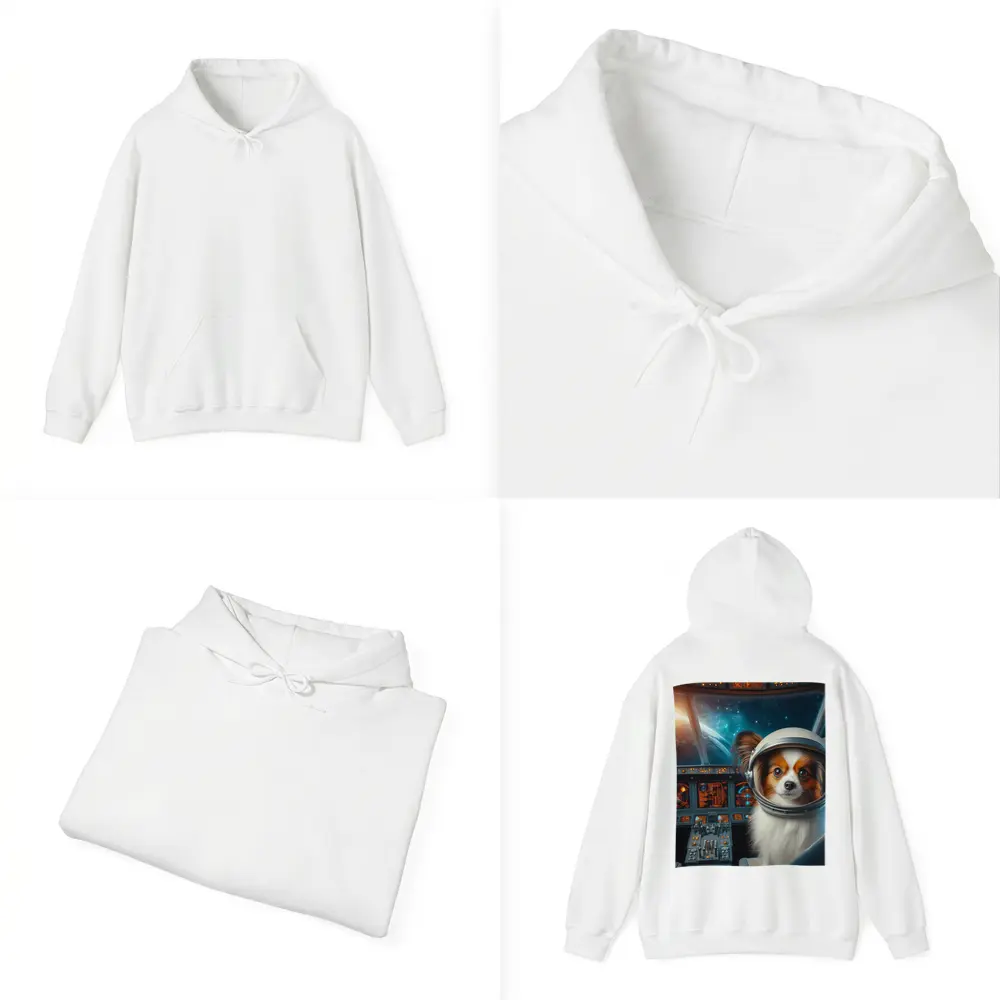 Papillon Dog Astronaut Space Cockpit Art – Hoodies