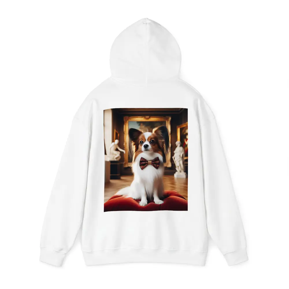 Papillon Dog Bow Tie Classical Museum Gallery – Hoodies