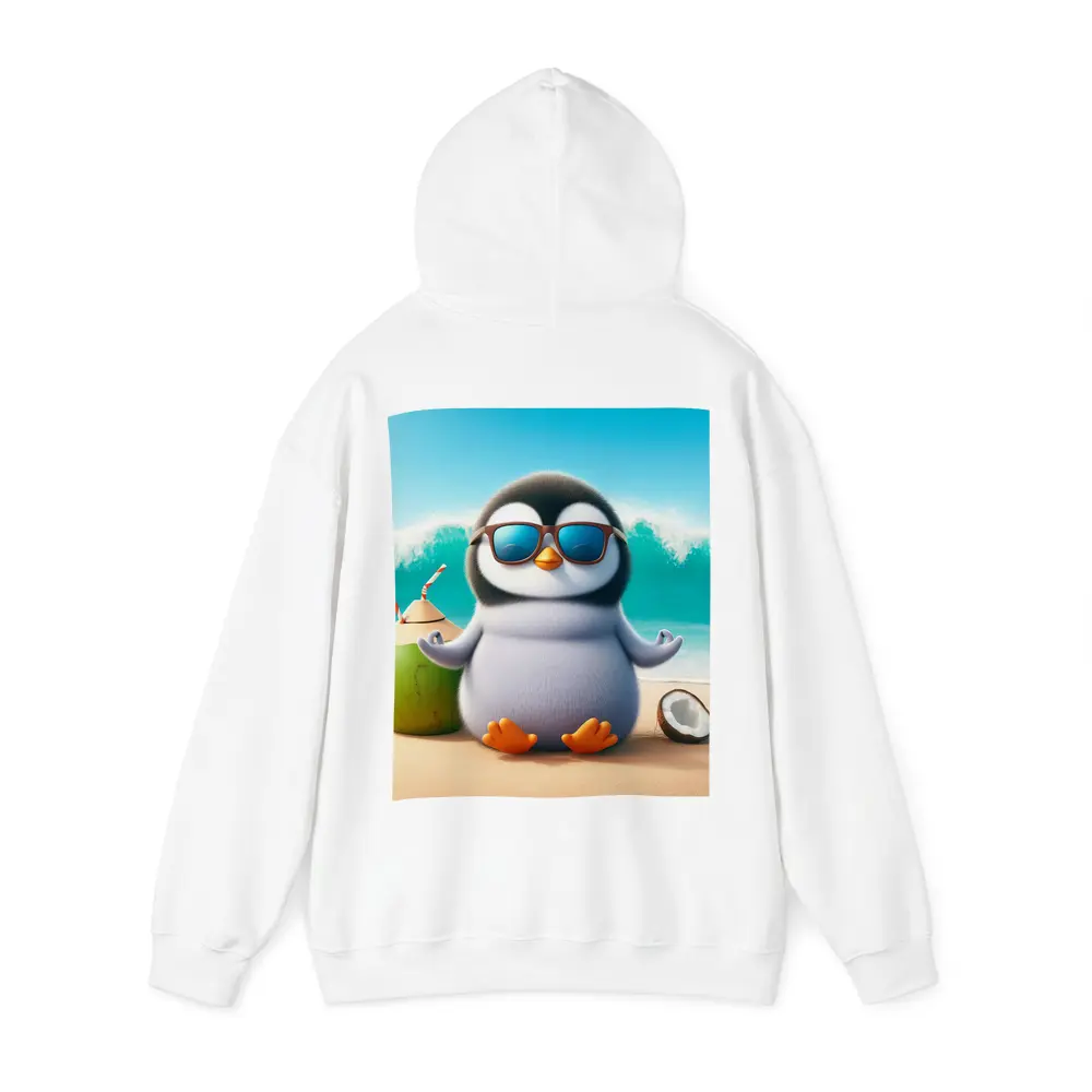 Cool Penguin With Sunglasses On Tropical Beach – Hoodies