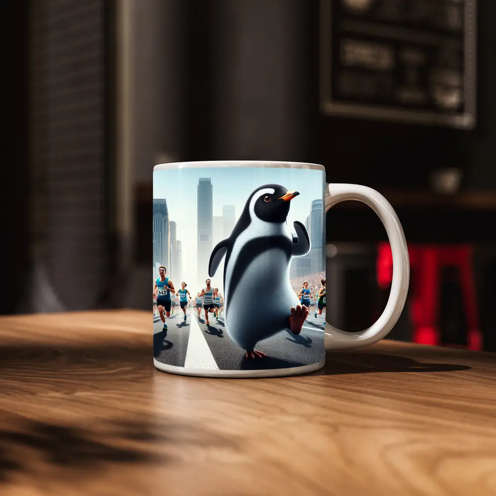 Penguin Running City Marathon Race – Mugs