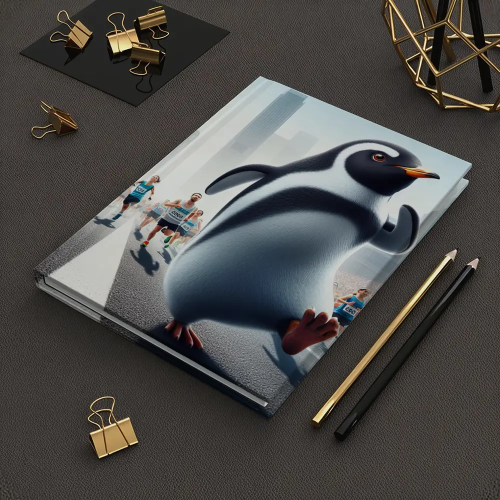 Penguin Running City Marathon Race – Notebooks