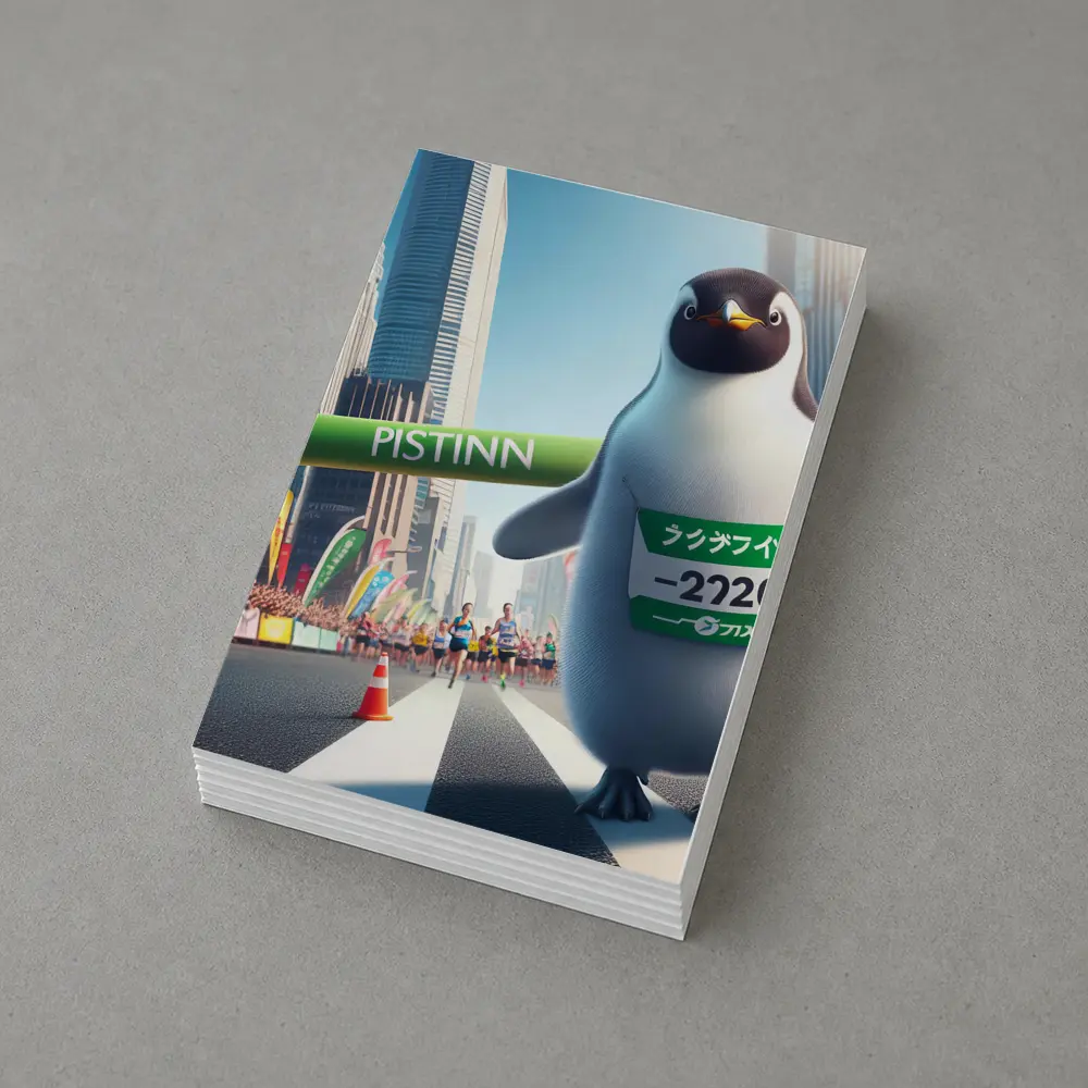 Penguin Running Marathon City Finish Line – Postcards