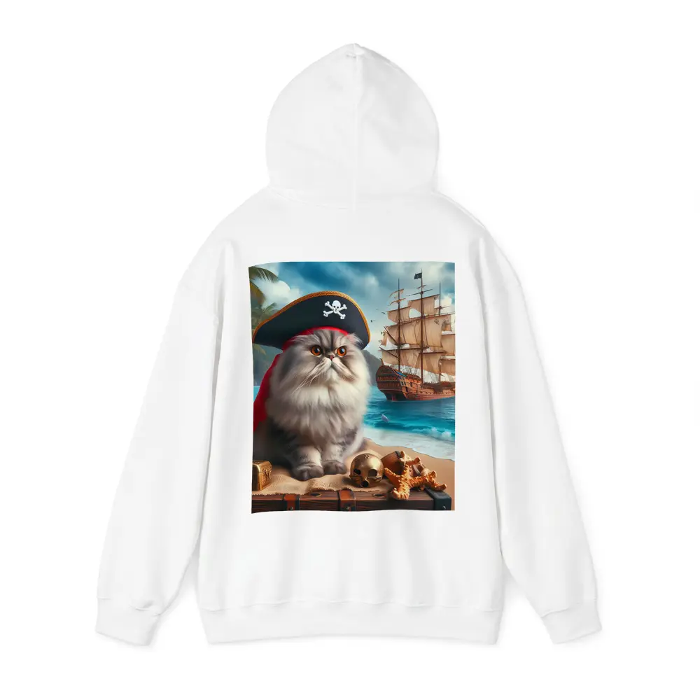 Persian Cat Pirate Hat Tropical Beach Ship – Hoodies